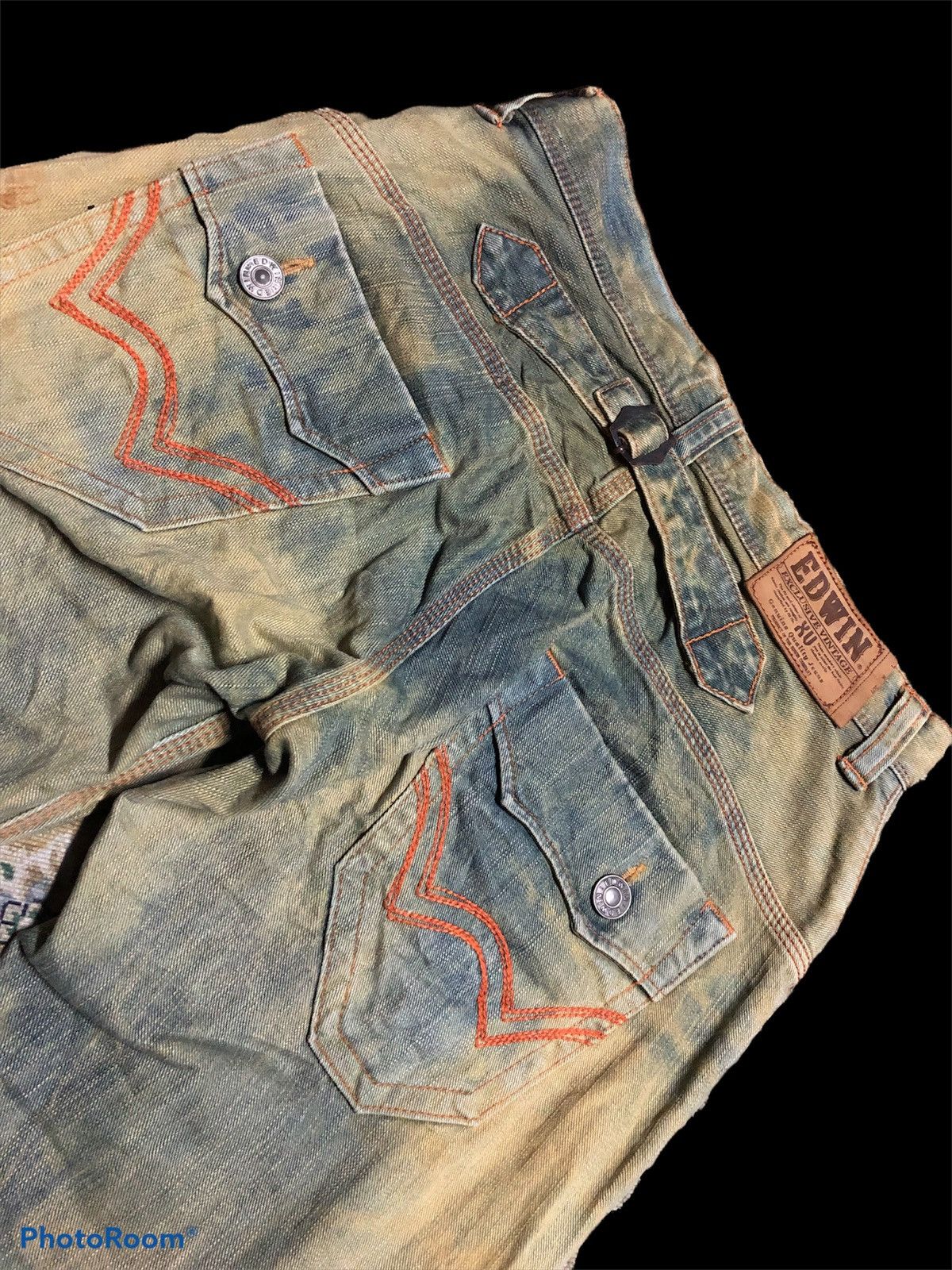 Edwin FLARE⚡️EXCLUSIVE VINTAGE EDWIN XV RUSTY BLEACHED DENIM Size US 31 - 7 Thumbnail