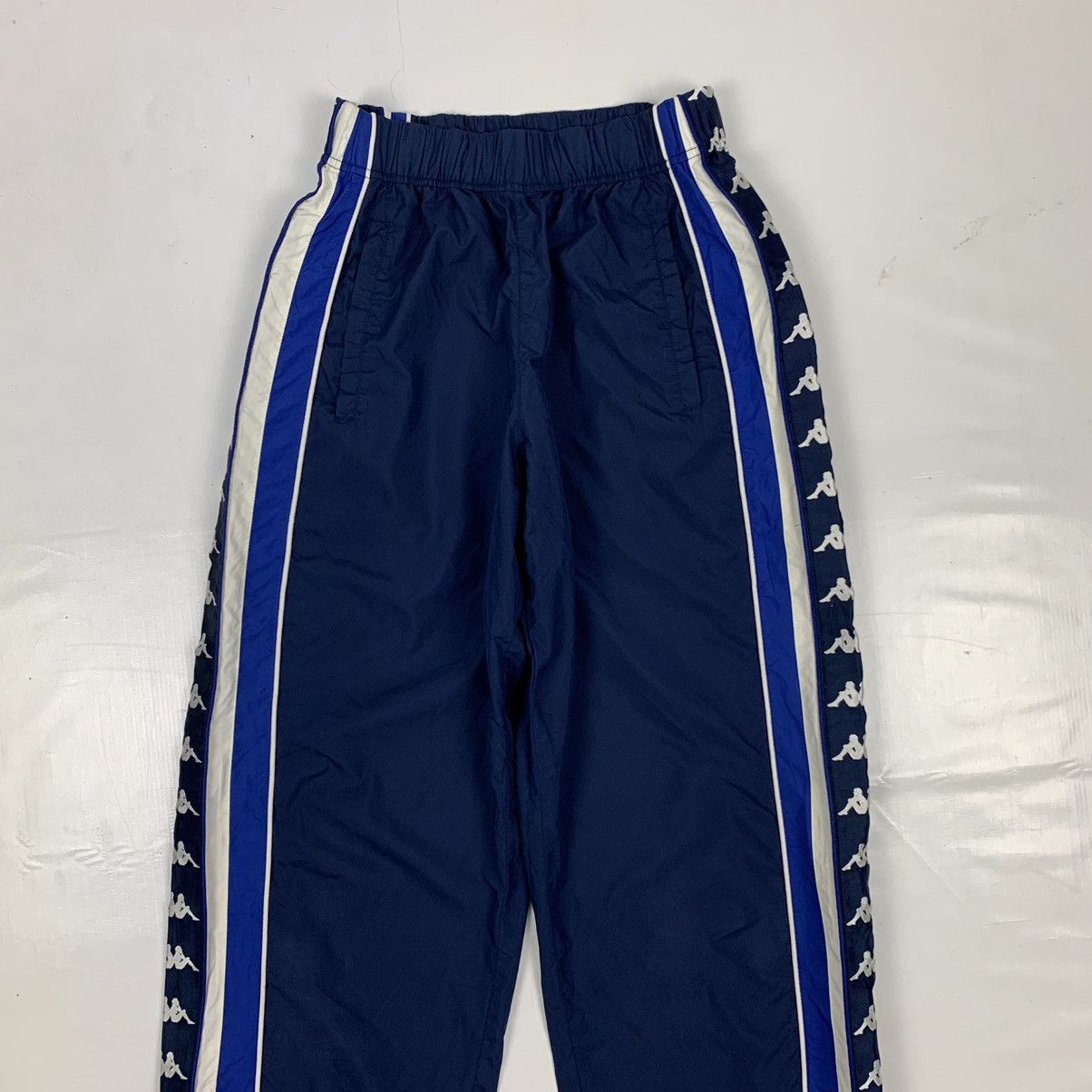 Kappa × Vintage Vintage Kappa Side Tape Stretchable Track Pants Size US 26 / EU 42 - 2 Thumbnail
