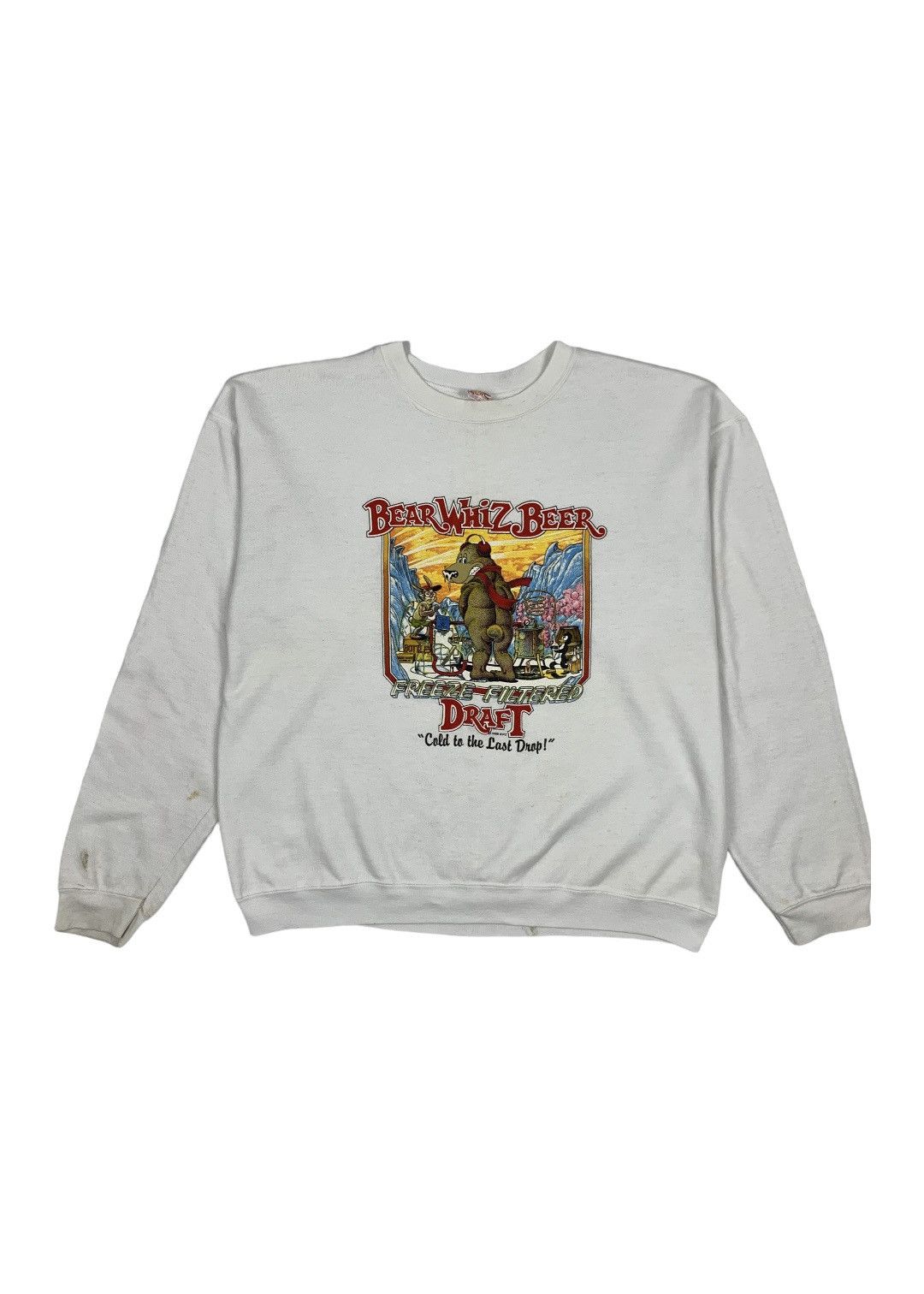 Vintage Vintage 1988 Beer Whiz Beer Sweashirt Size US XL / EU 56 / 4 - 1 Thumbnail