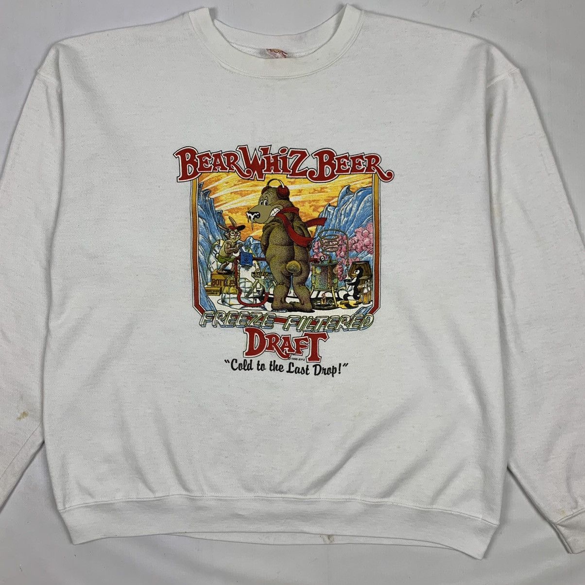 Vintage Vintage 1988 Beer Whiz Beer Sweashirt Size US XL / EU 56 / 4 - 4 Thumbnail