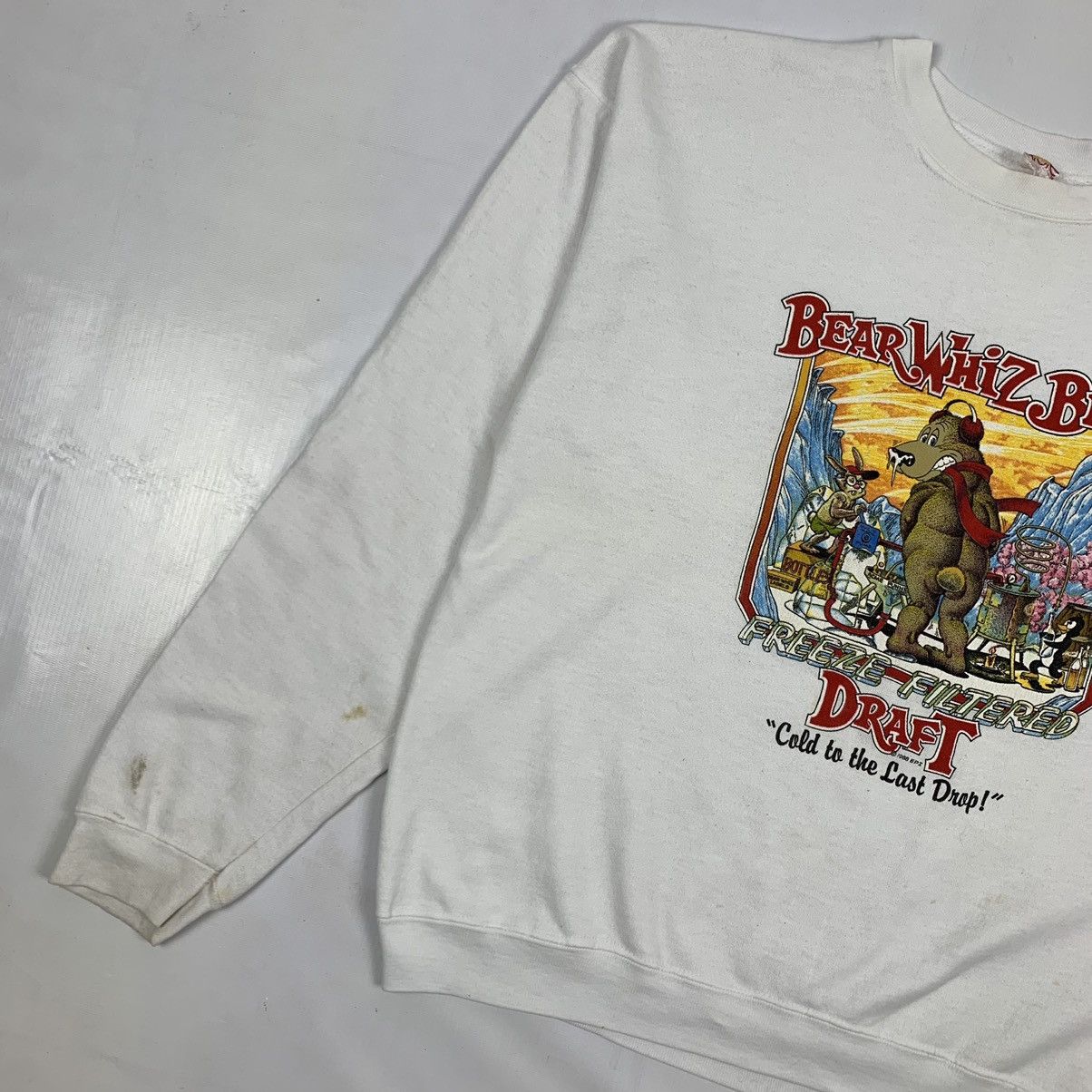 Vintage Vintage 1988 Beer Whiz Beer Sweashirt Size US XL / EU 56 / 4 - 2 Thumbnail