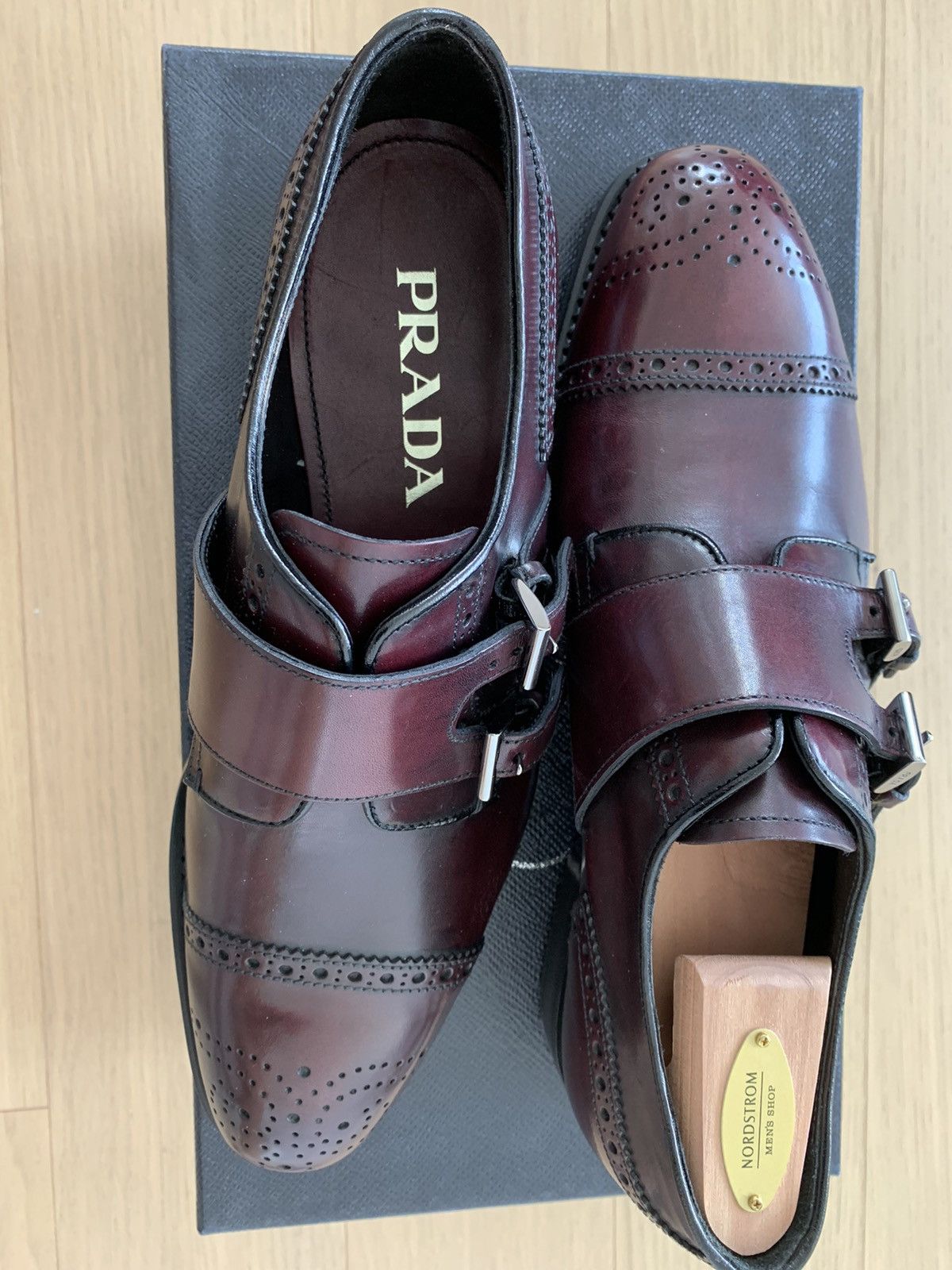 Prada Prada Double Monk Strap Leather Shoes Size US 7 / EU 40 - 5 Thumbnail