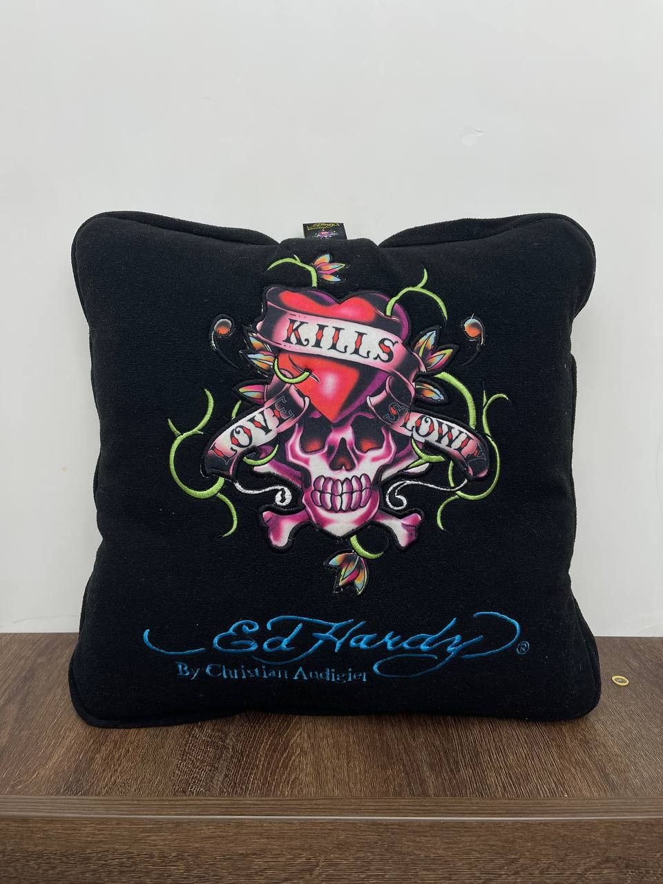 Christian Audigier × Designer × Ed Hardy Ed Hardy by Christian Audigier pillow blanket black Size ONE SIZE - 1 Thumbnail