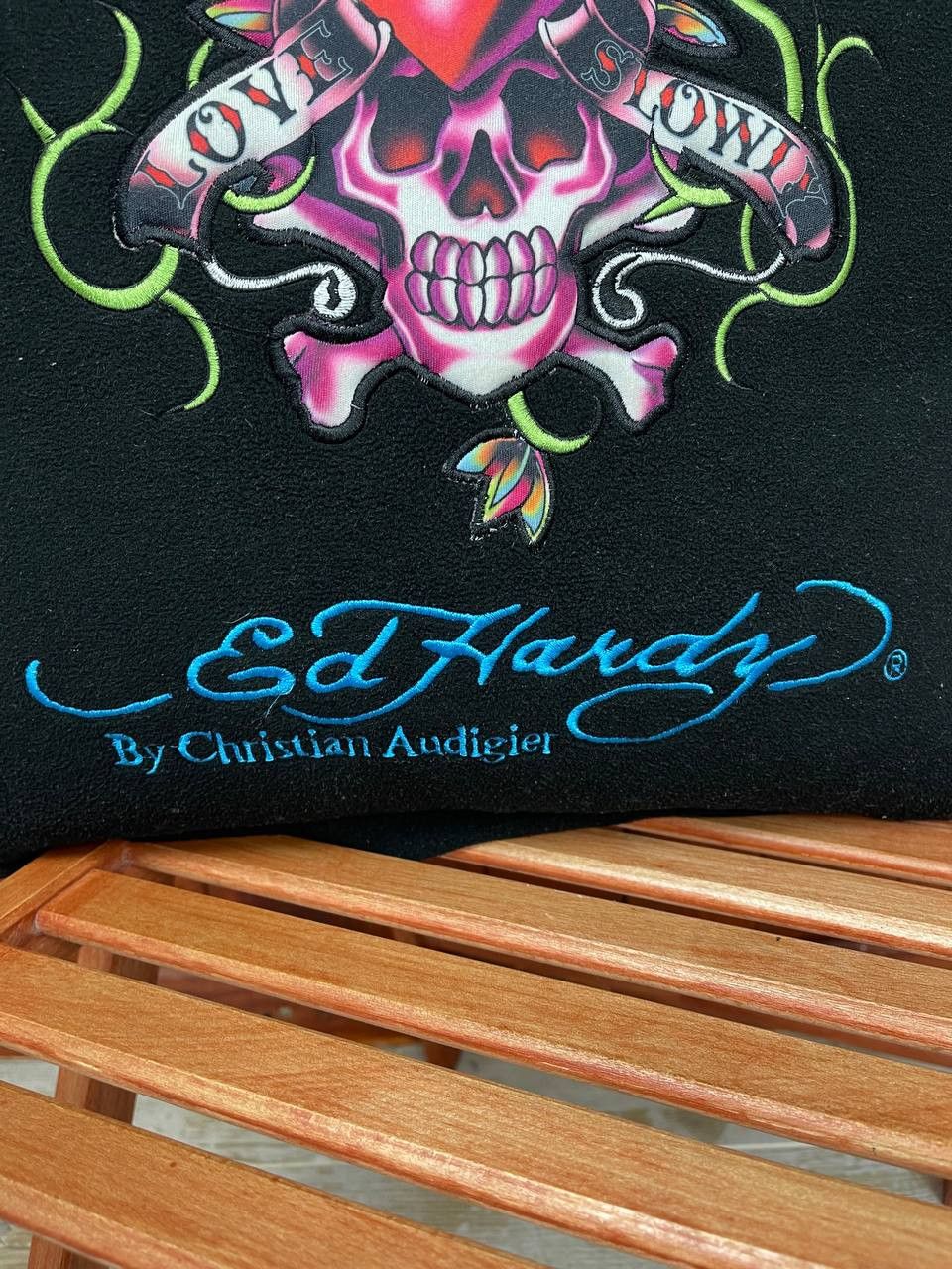 Christian Audigier × Designer × Ed Hardy Ed Hardy by Christian Audigier pillow blanket black Size ONE SIZE - 3 Thumbnail