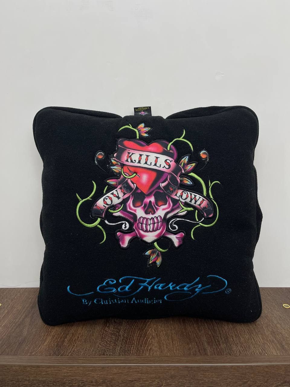 Christian Audigier × Designer × Ed Hardy Ed Hardy by Christian Audigier pillow blanket black Size ONE SIZE - 11 Thumbnail