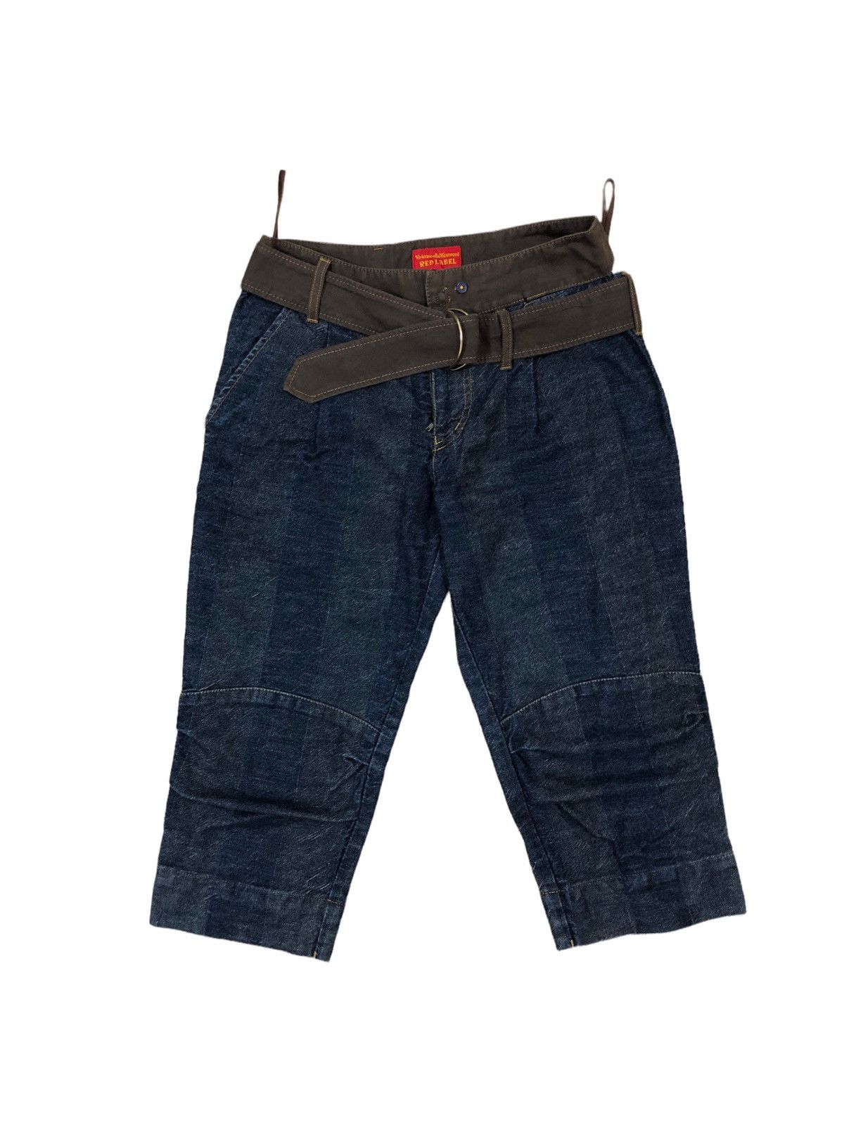 Vivienne Westwood GRAIL🔥90s Vivienne Westwood Unstructured Waist Belted Denim Size 29" - 3 Thumbnail