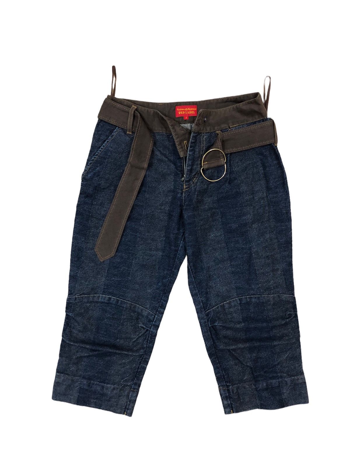 Vivienne Westwood GRAIL🔥90s Vivienne Westwood Unstructured Waist Belted Denim Size 29" - 1 Thumbnail