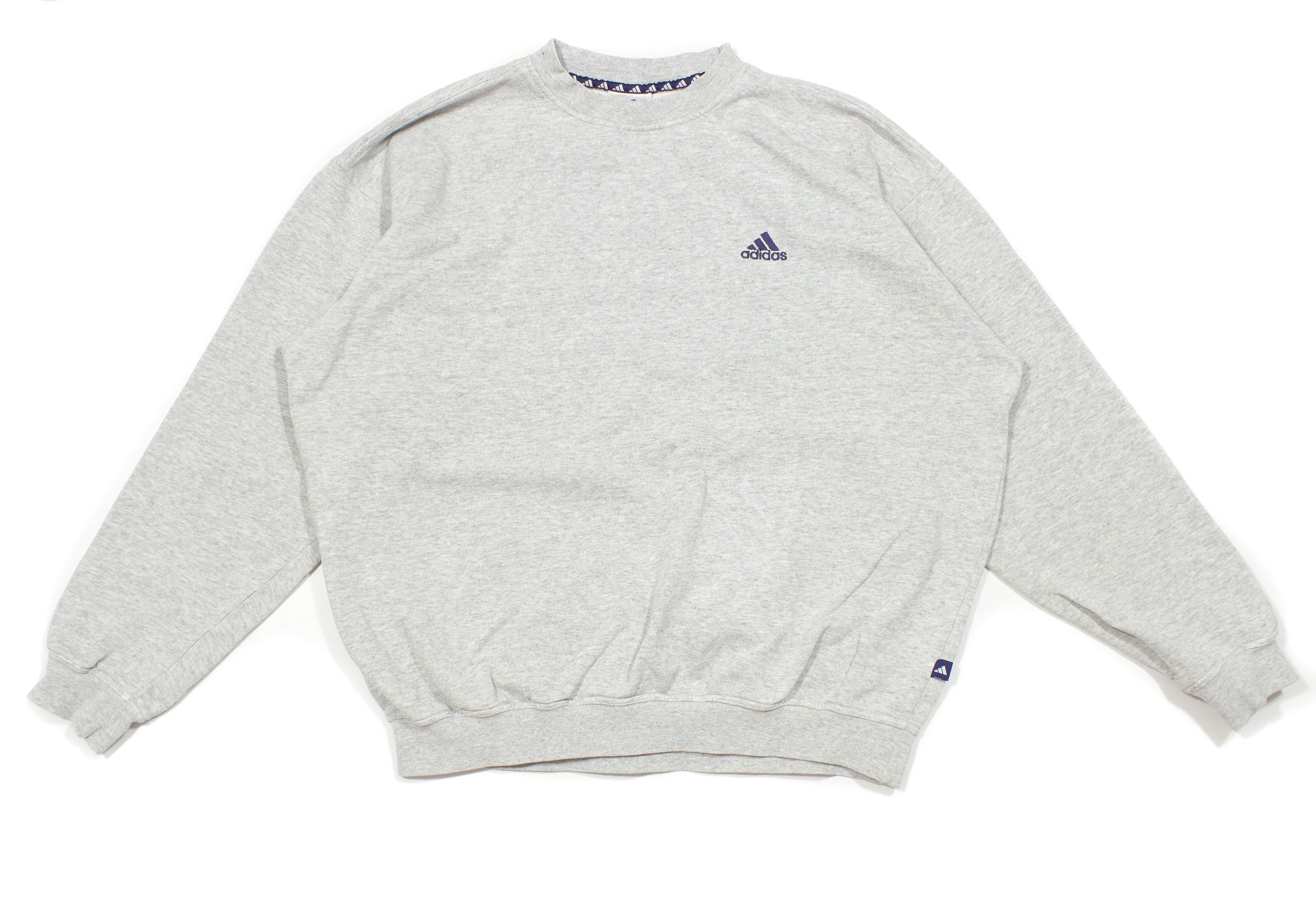 Adidas 90S Logo Baggy Sweatshirt Size US L / EU 52-54 / 3 - 1 Thumbnail