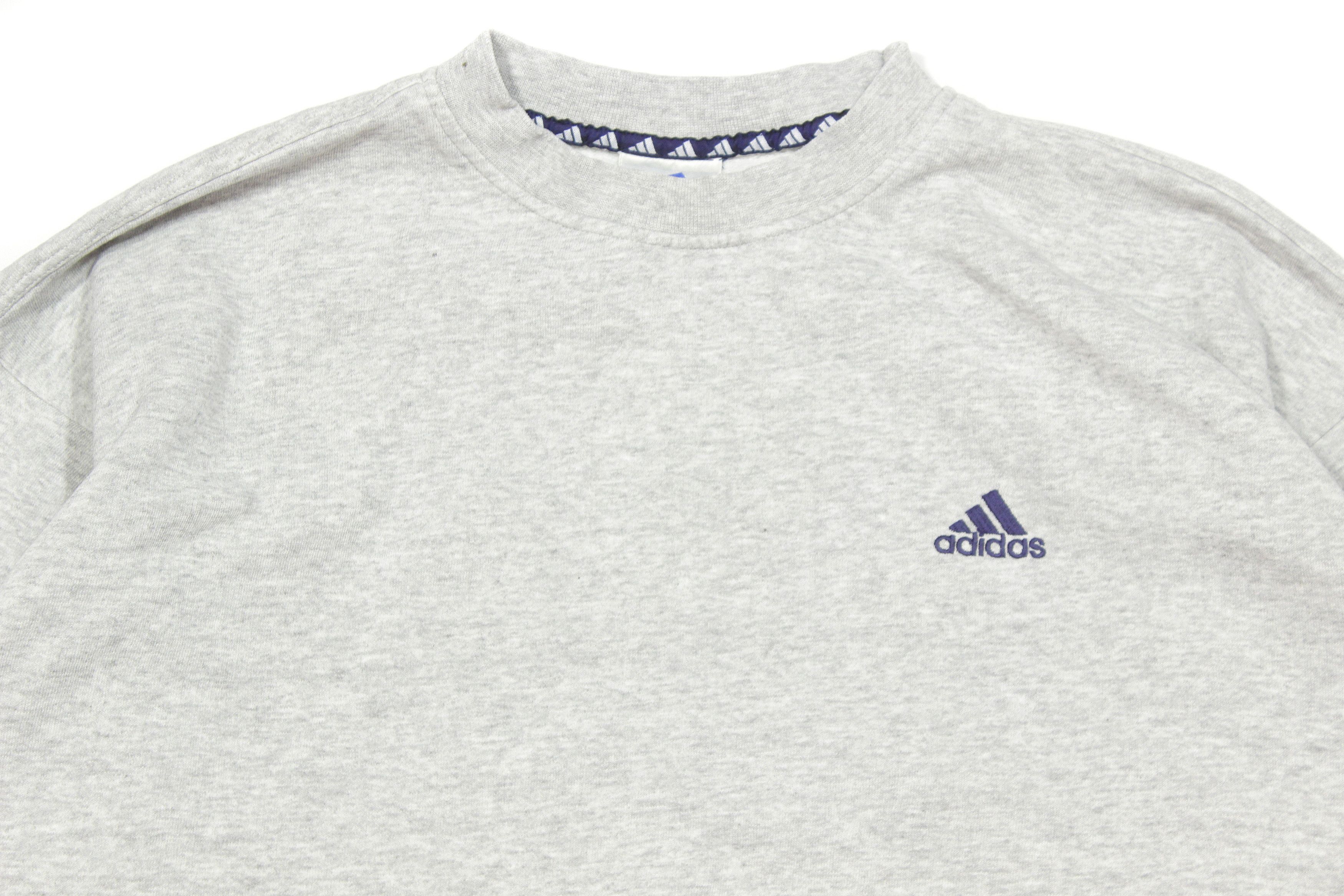 Adidas 90S Logo Baggy Sweatshirt Size US L / EU 52-54 / 3 - 3 Thumbnail