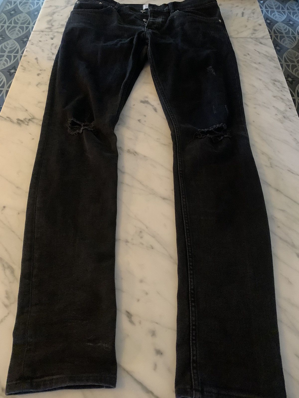 Sandro skinny jeans black denim 32X32
