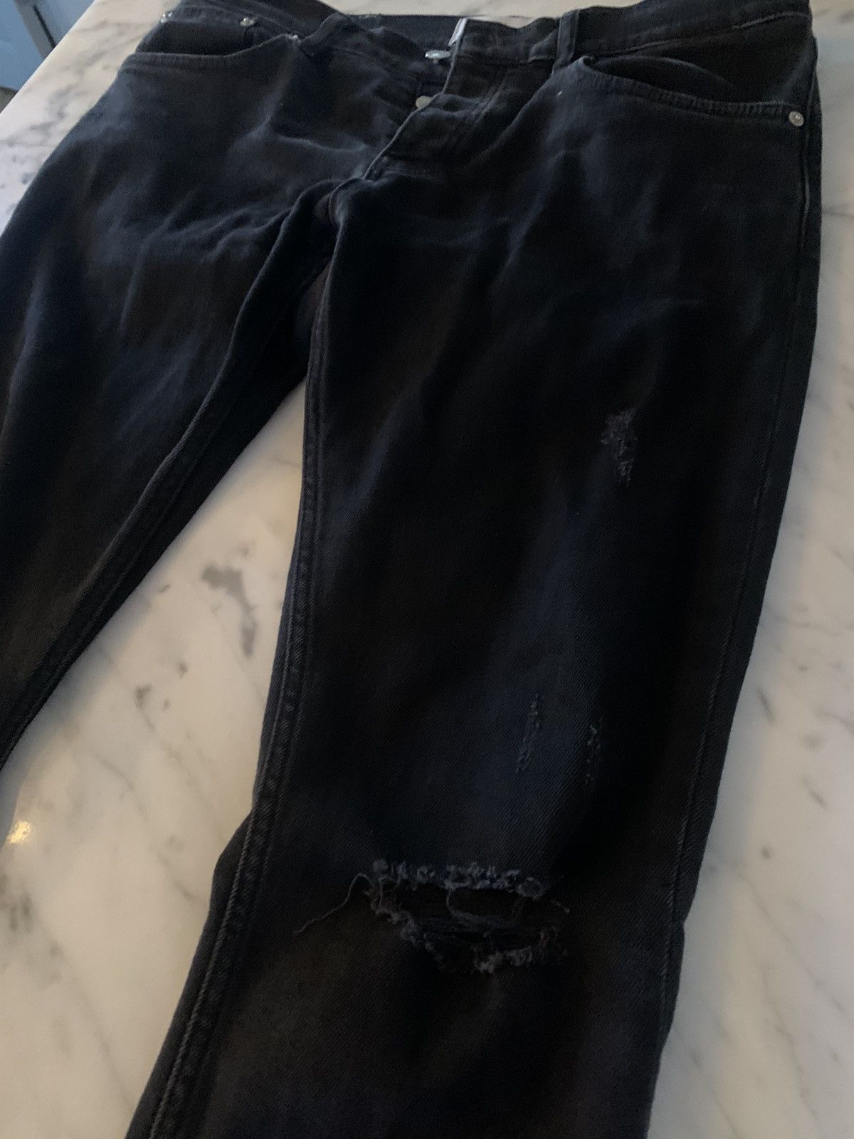Sandro skinny jeans black denim 32X32