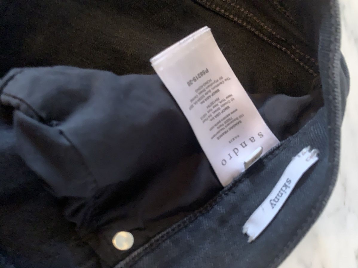 Sandro skinny jeans black denim 32X32