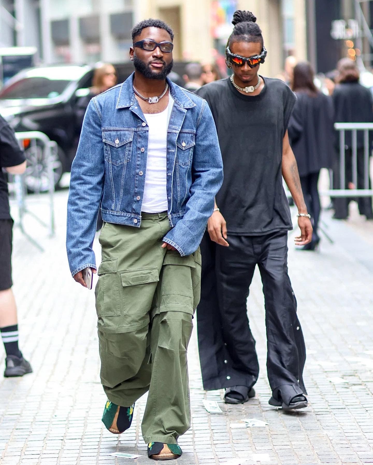 パンツ Balenciaga Regenerative Twill Oversized Pants Oversized Baggy Pants in Light Blue | Balenciaga US