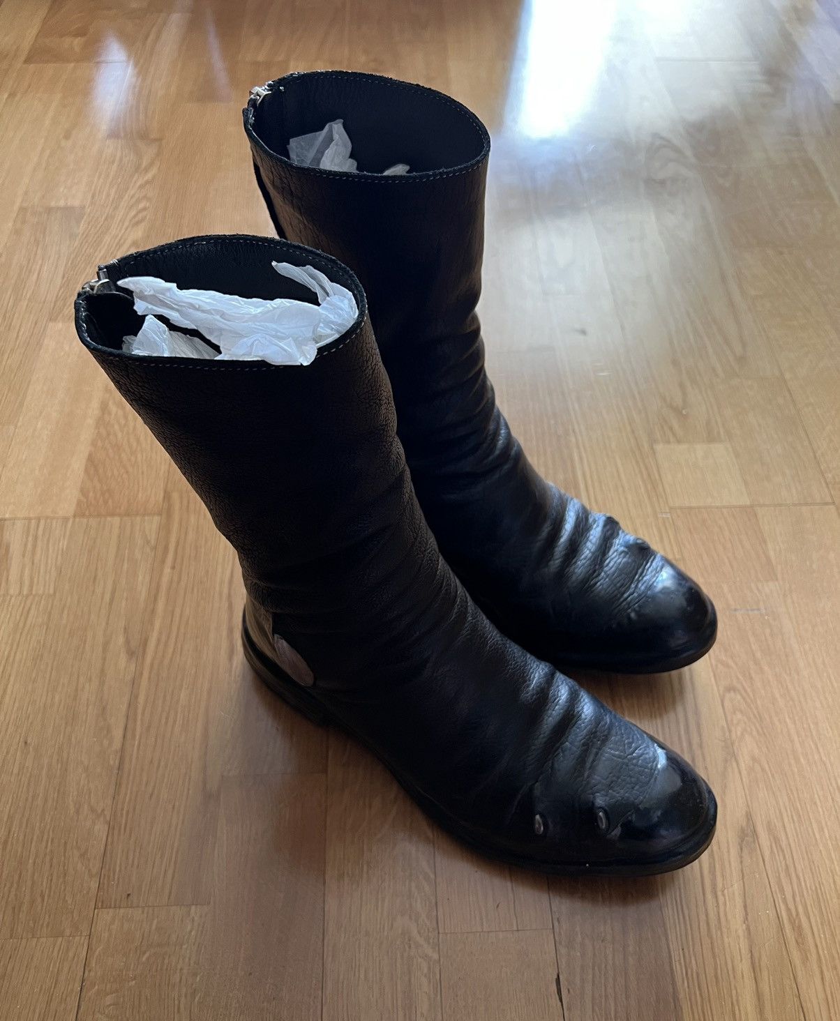 Carol Christian Poell AM/2687PR BIAS-PTC/10 Dripped Prosthetic Boots ...