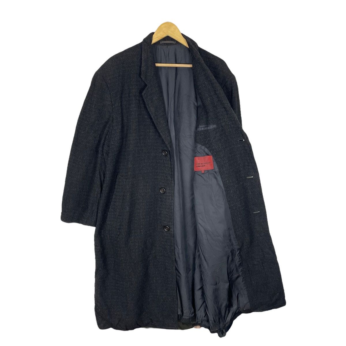 Comme des Garcons × Comme des Garcons Homme Deux × Rei Kawakubo 🔥80s CDG HOMME DUEX AW1988 LONG JACKET Size US S / EU 44-46 / 1 - 1 Thumbnail