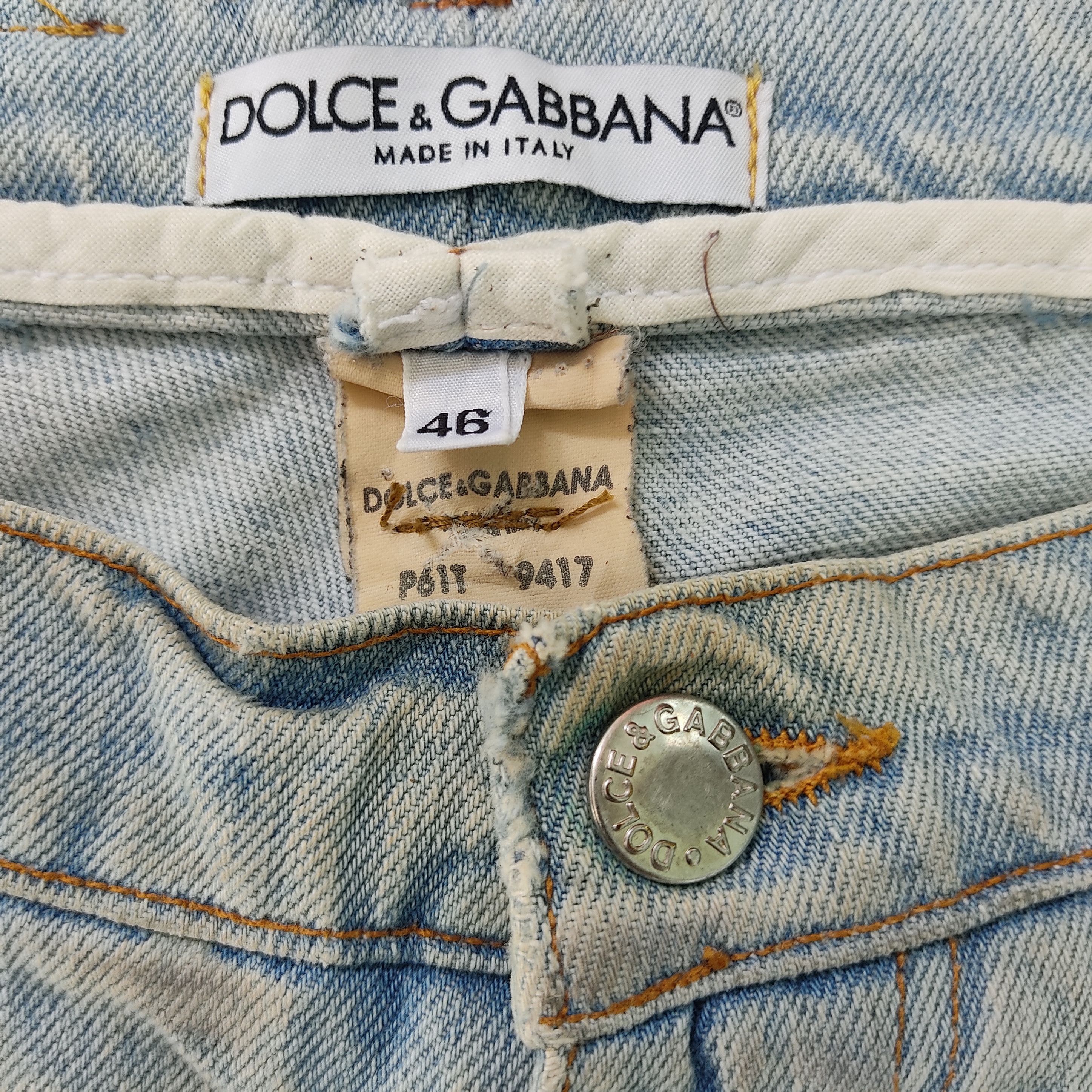 Dolce & Gabbana Dolce & Gabbana Paint Splash Distressed Jeans Size US 30 / EU 46 - 8 Thumbnail