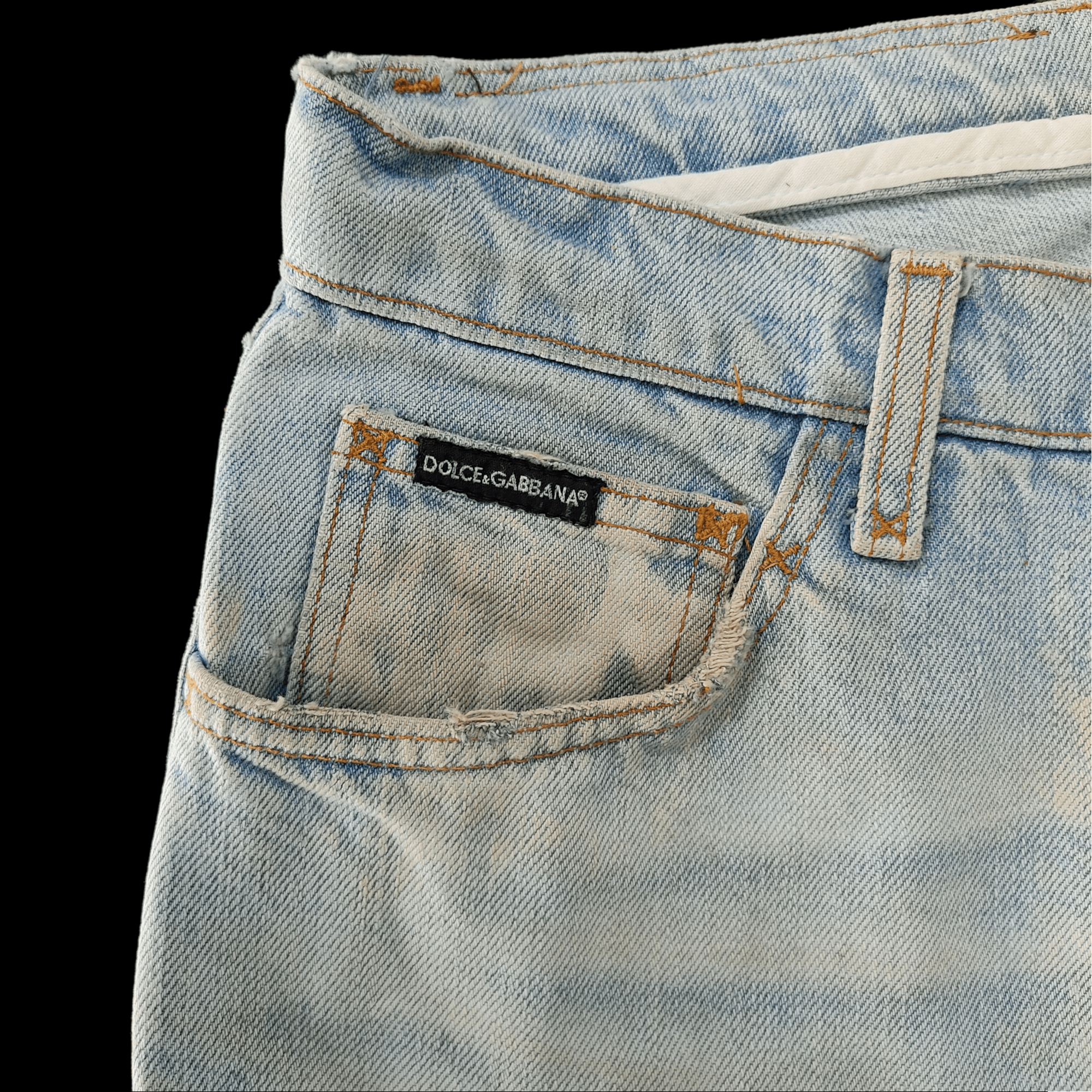 Dolce & Gabbana Dolce & Gabbana Paint Splash Distressed Jeans Size US 30 / EU 46 - 6 Thumbnail