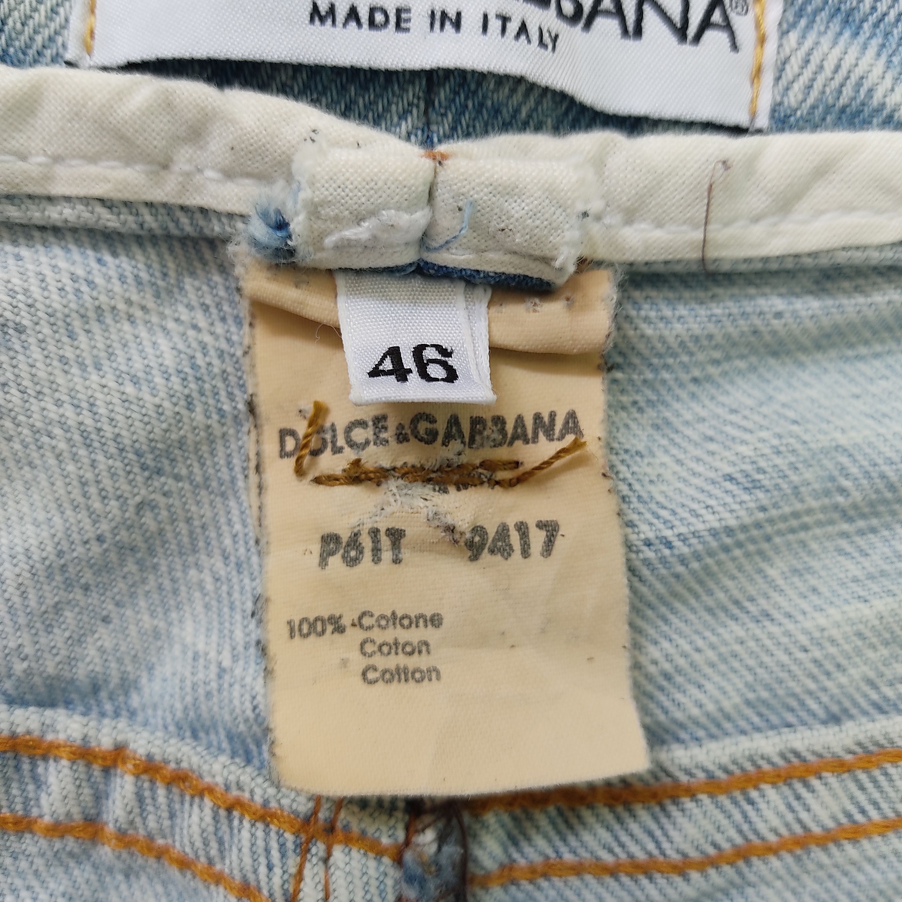 Dolce & Gabbana Dolce & Gabbana Paint Splash Distressed Jeans Size US 30 / EU 46 - 9 Thumbnail