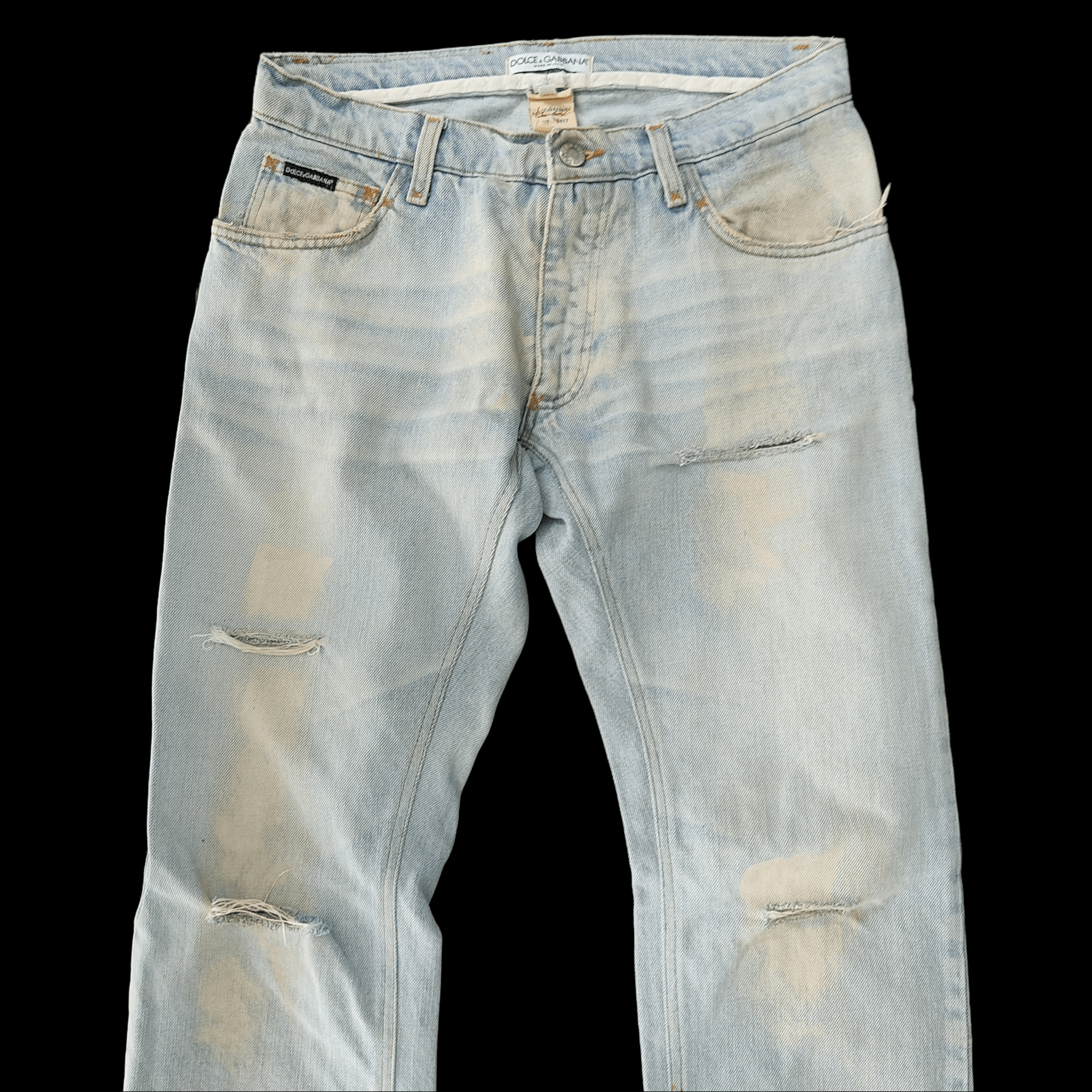 Dolce & Gabbana Dolce & Gabbana Paint Splash Distressed Jeans Size US 30 / EU 46 - 3 Thumbnail