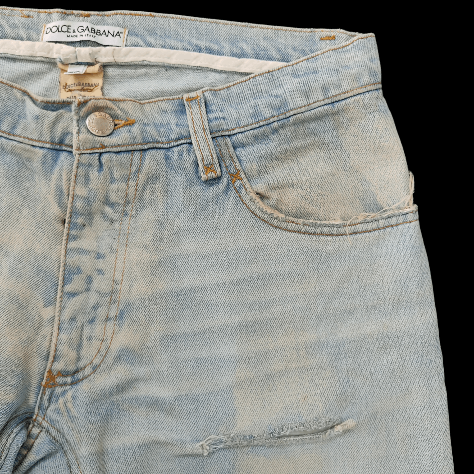 Dolce & Gabbana Dolce & Gabbana Paint Splash Distressed Jeans Size US 30 / EU 46 - 5 Thumbnail