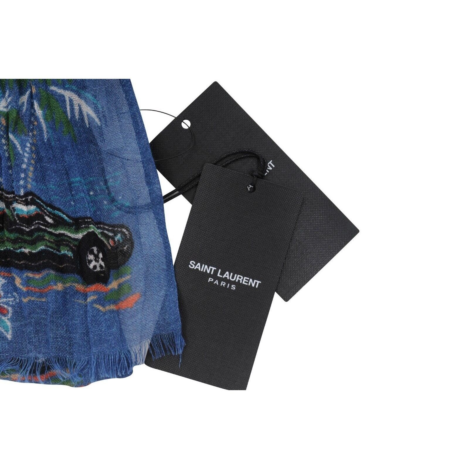 Saint Laurent Paris SS16 Surf Palmeraie Hawaiian Print Scarf - 01089 Size ONE SIZE - 5 Thumbnail