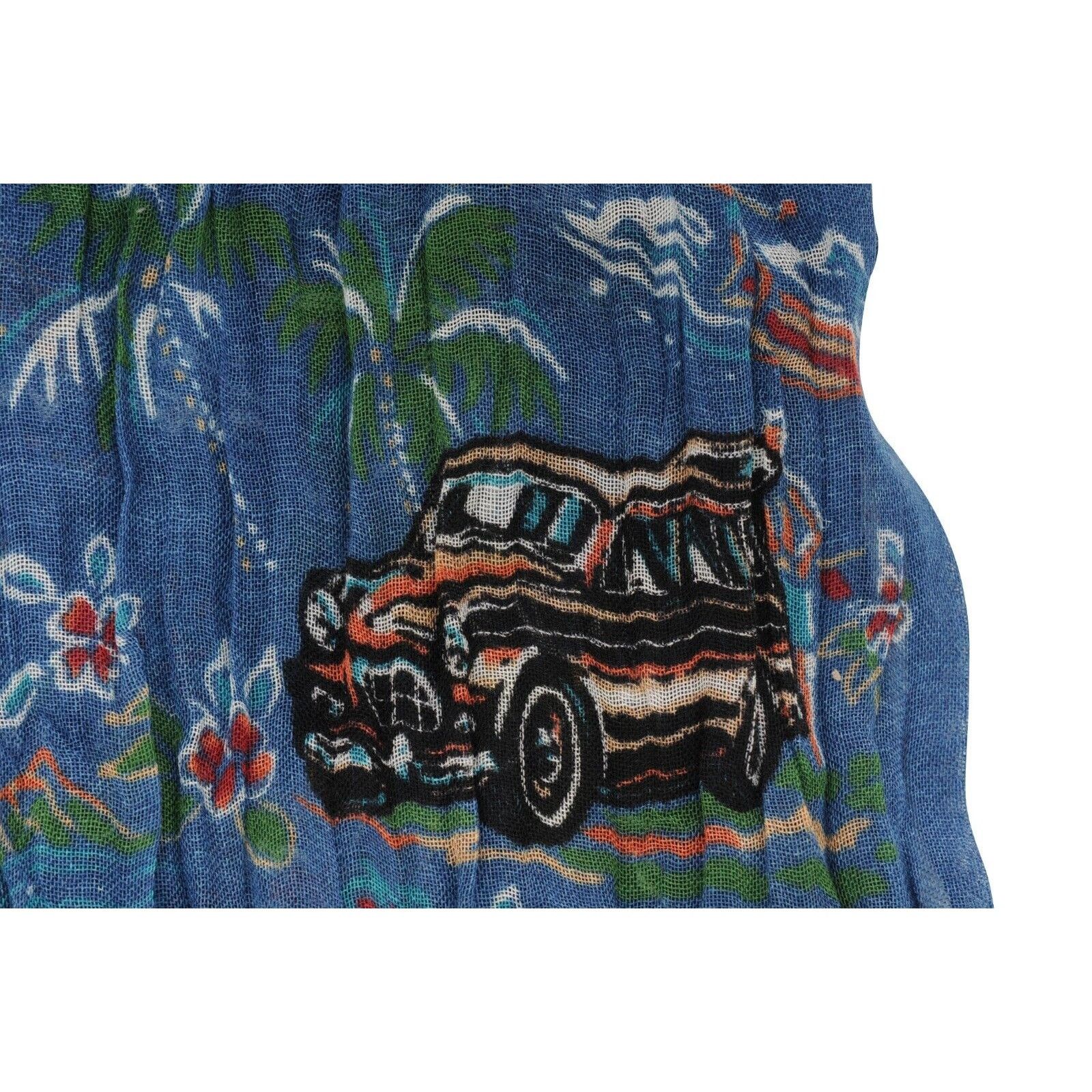 Saint Laurent Paris SS16 Surf Palmeraie Hawaiian Print Scarf - 01089 Size ONE SIZE - 4 Thumbnail