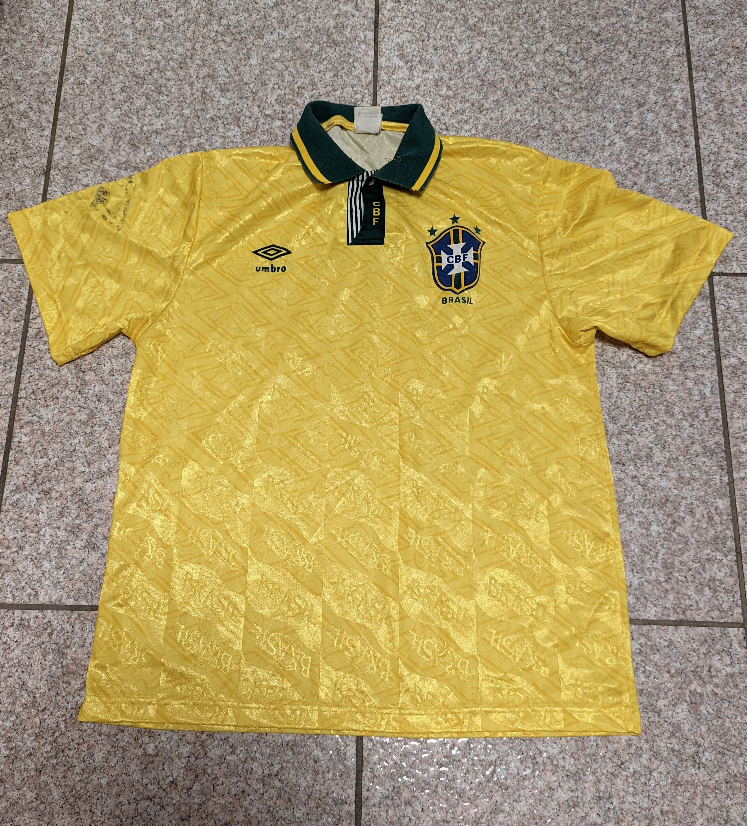 Fc Brésil 1992 1993 1994 Maillot Domicile Trikot Maglia Maillot