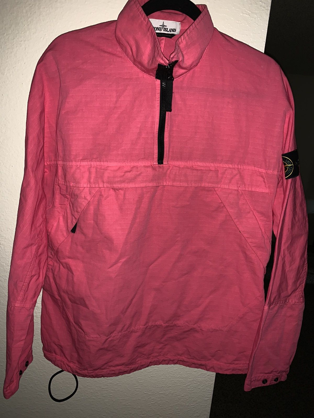 stone-island-fuschia-stone-island-quarter-zip-jacket-grailed