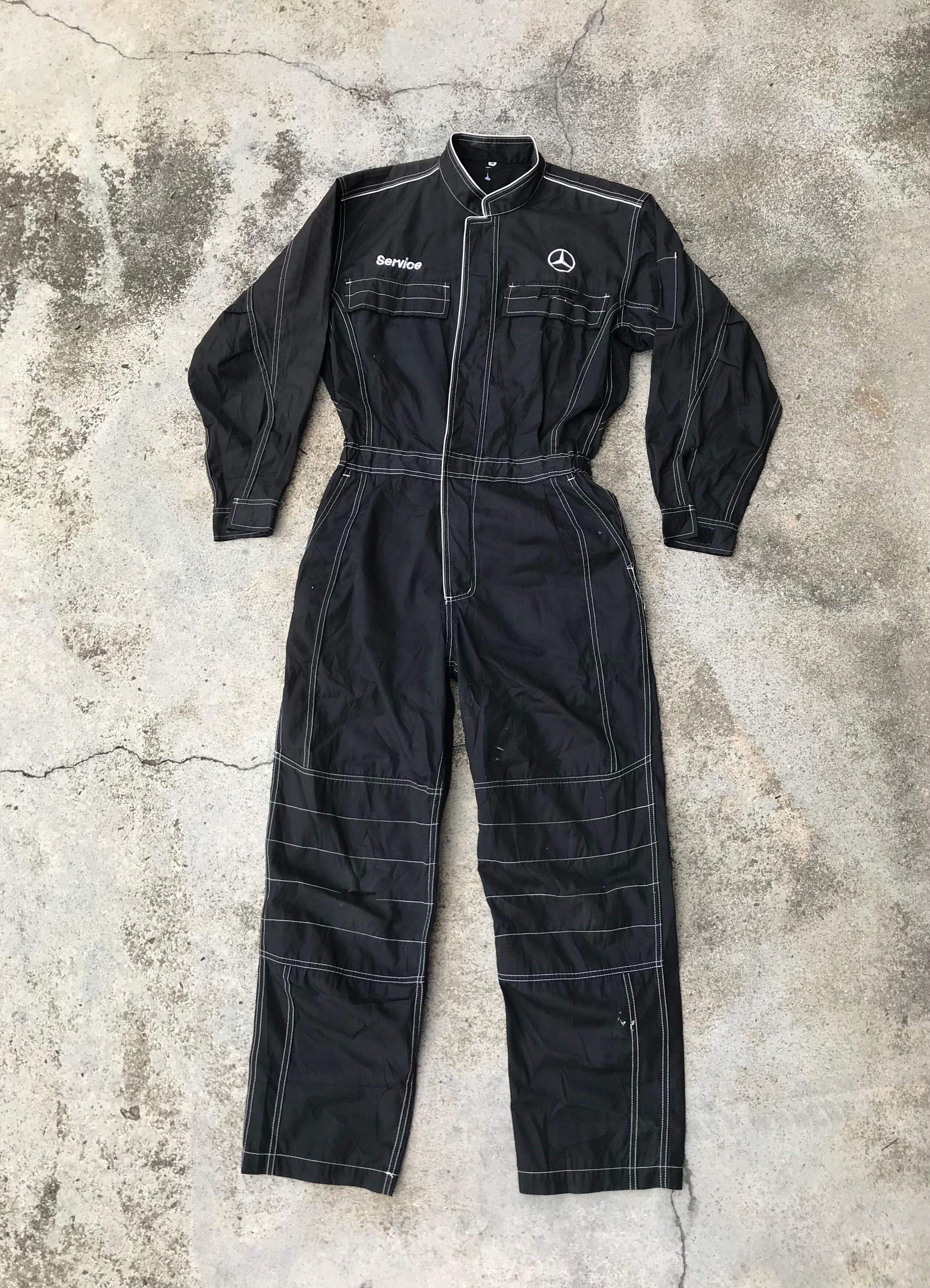 Vintage Mercedes Benz Distressed Overalls Coveralls Size US 31 - 1 Preview