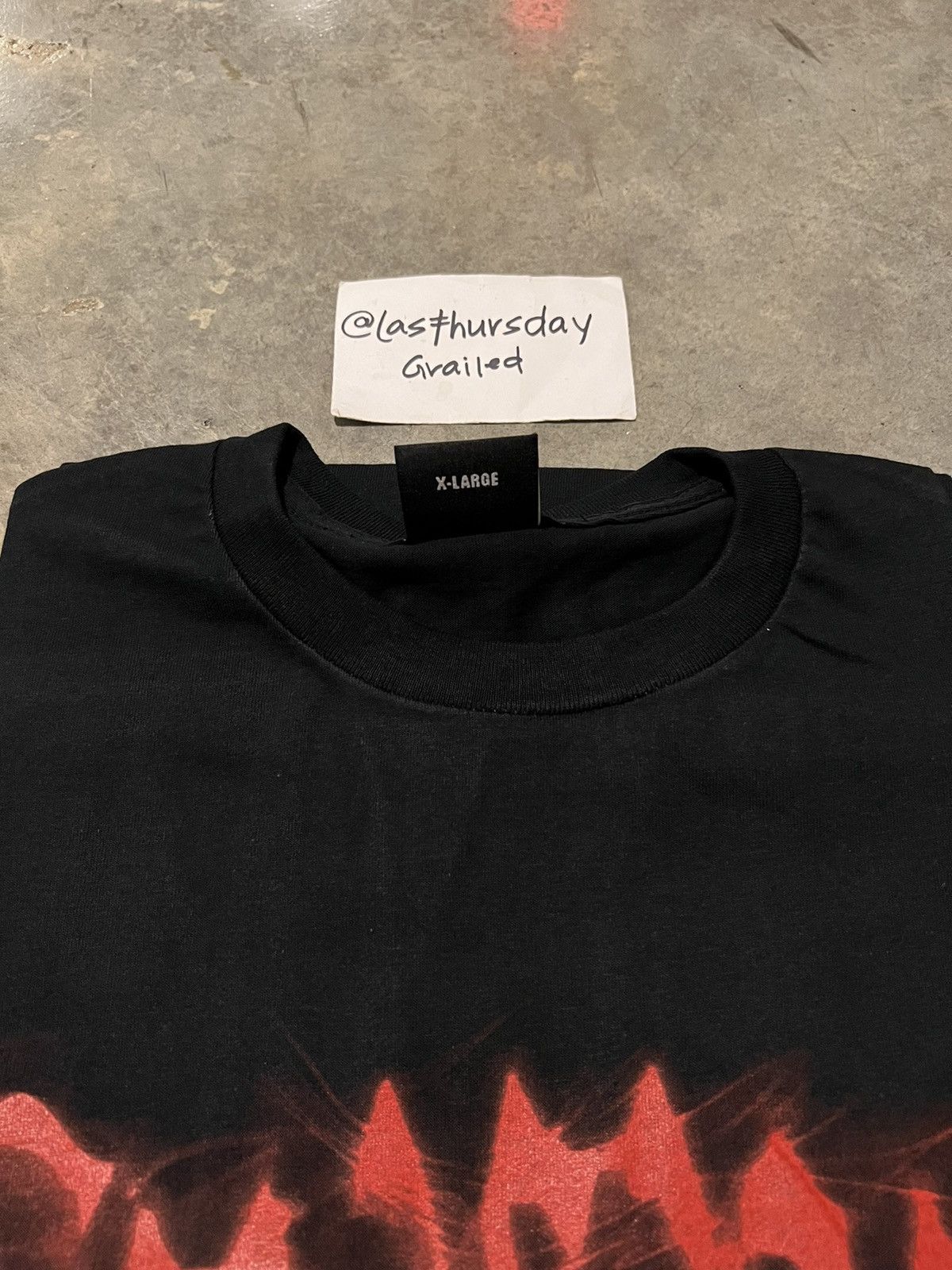 Revenge Revenge Smoke Tee Black/Red XL *EMAIL EXCLUSIVE* Size US XL / EU 56 / 4 - 9 Thumbnail