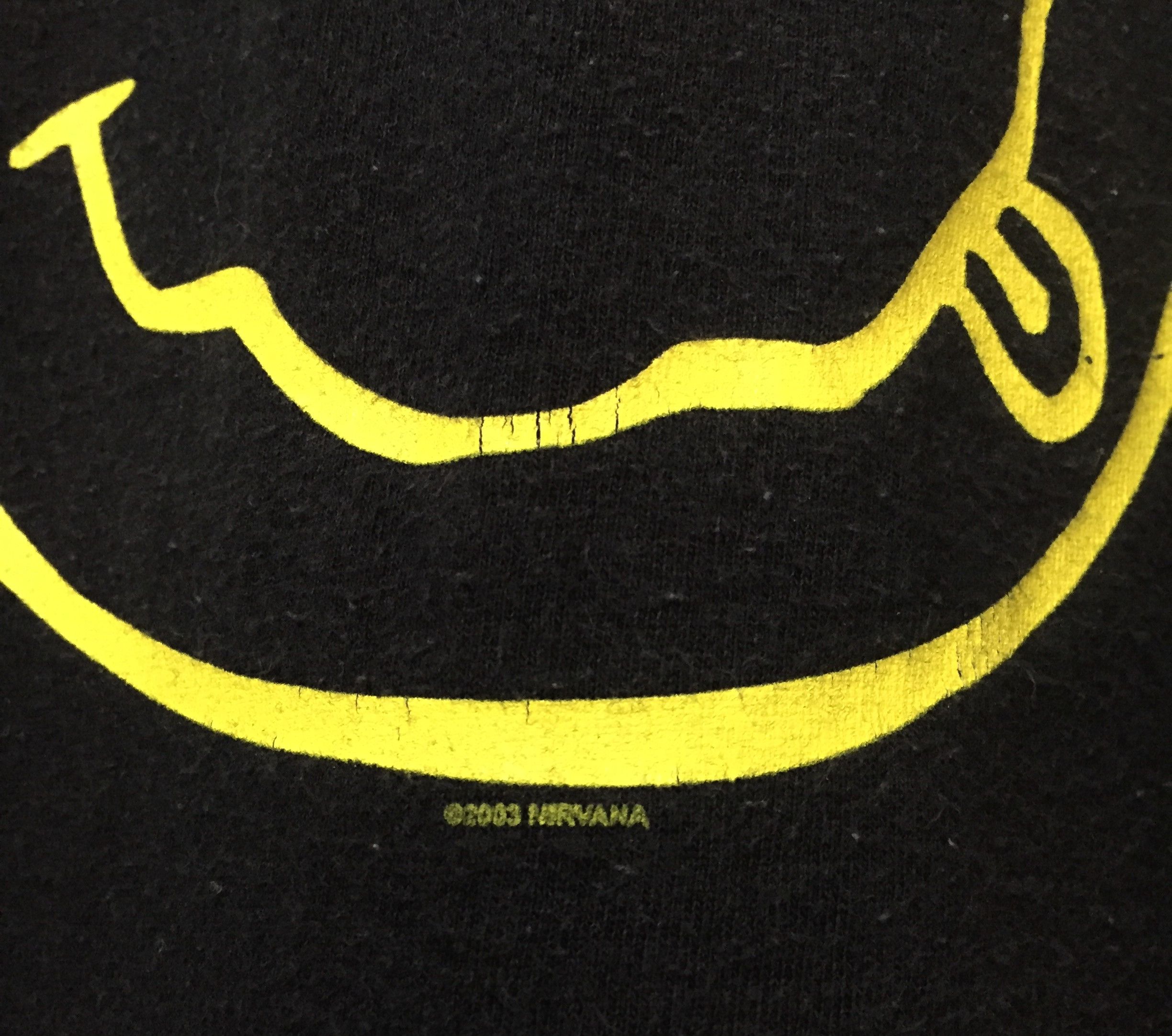 Band Tees × Vintage VINTAGE Y2K NIRVANA SMILEY KURT KOBAIN GRUNGE BAND TSHIRT Size US S / EU 44-46 / 1 - 5 Thumbnail