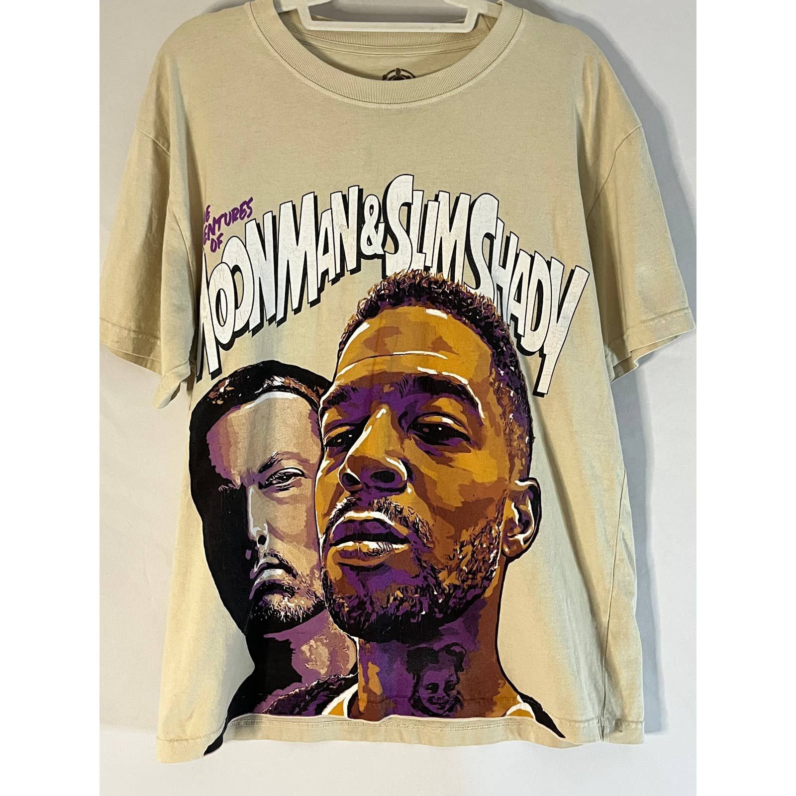 Kid Cudi Large Kid Cudi Eminem T-Shirt of Moonman and Slim Shady | Grailed