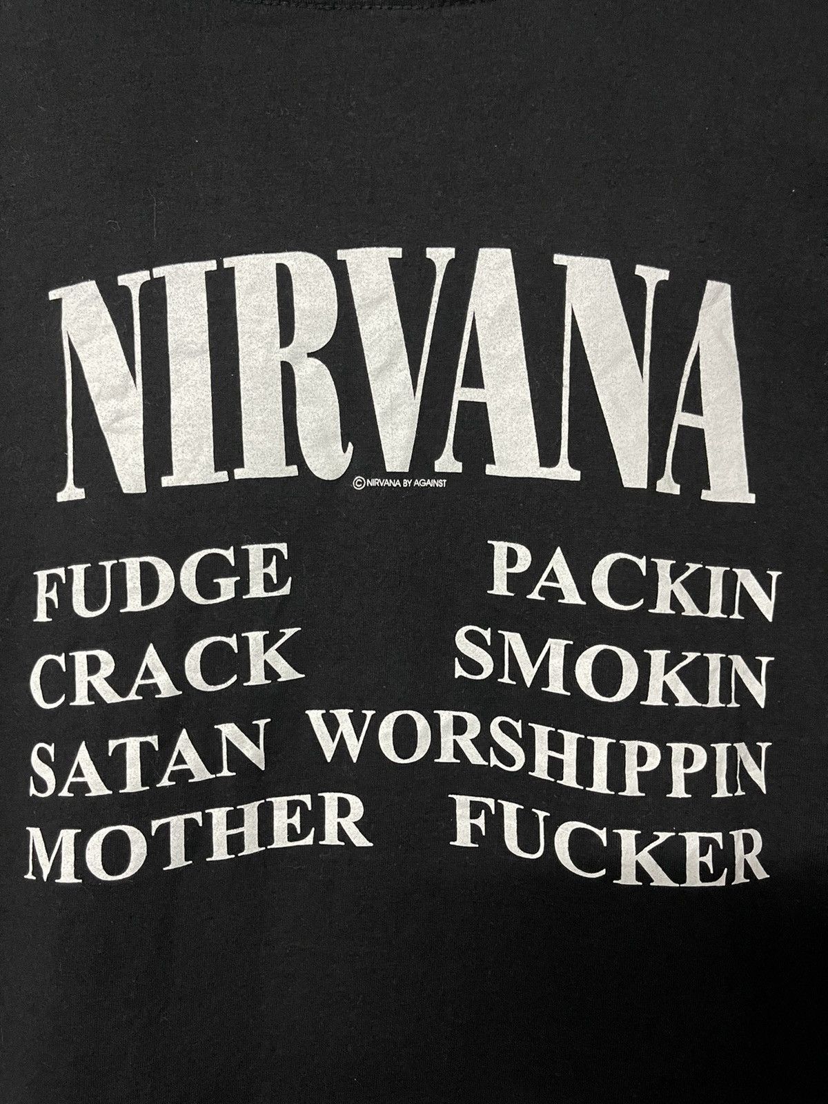 Band Tees × Vintage Vintage Nirvana Indecisive Bootleg By Against Tees Size US L / EU 52-54 / 3 - 6 Thumbnail