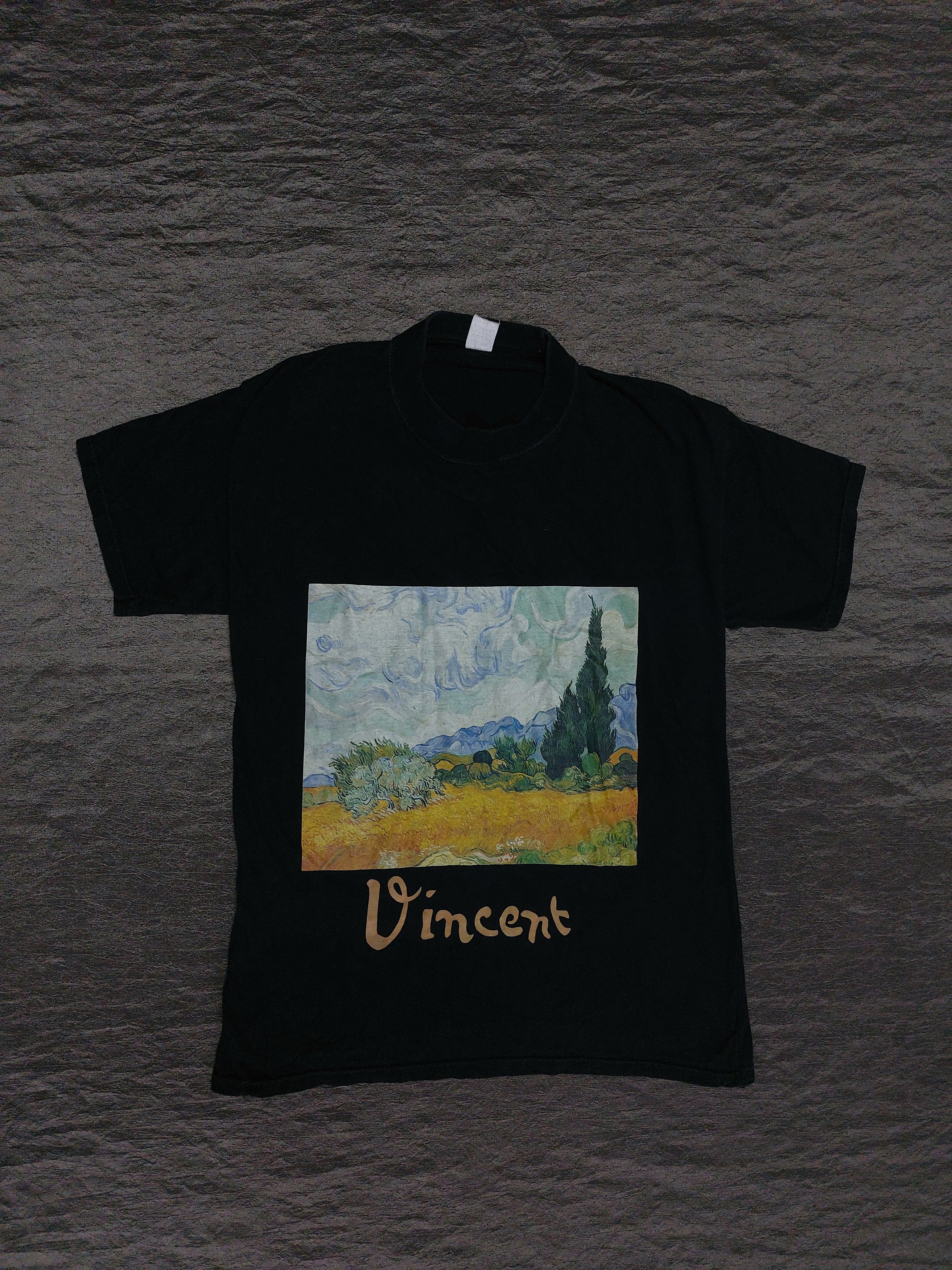 RARE 90s Vincent van Gogh Vincents Wheatfield with Cypresses Short 