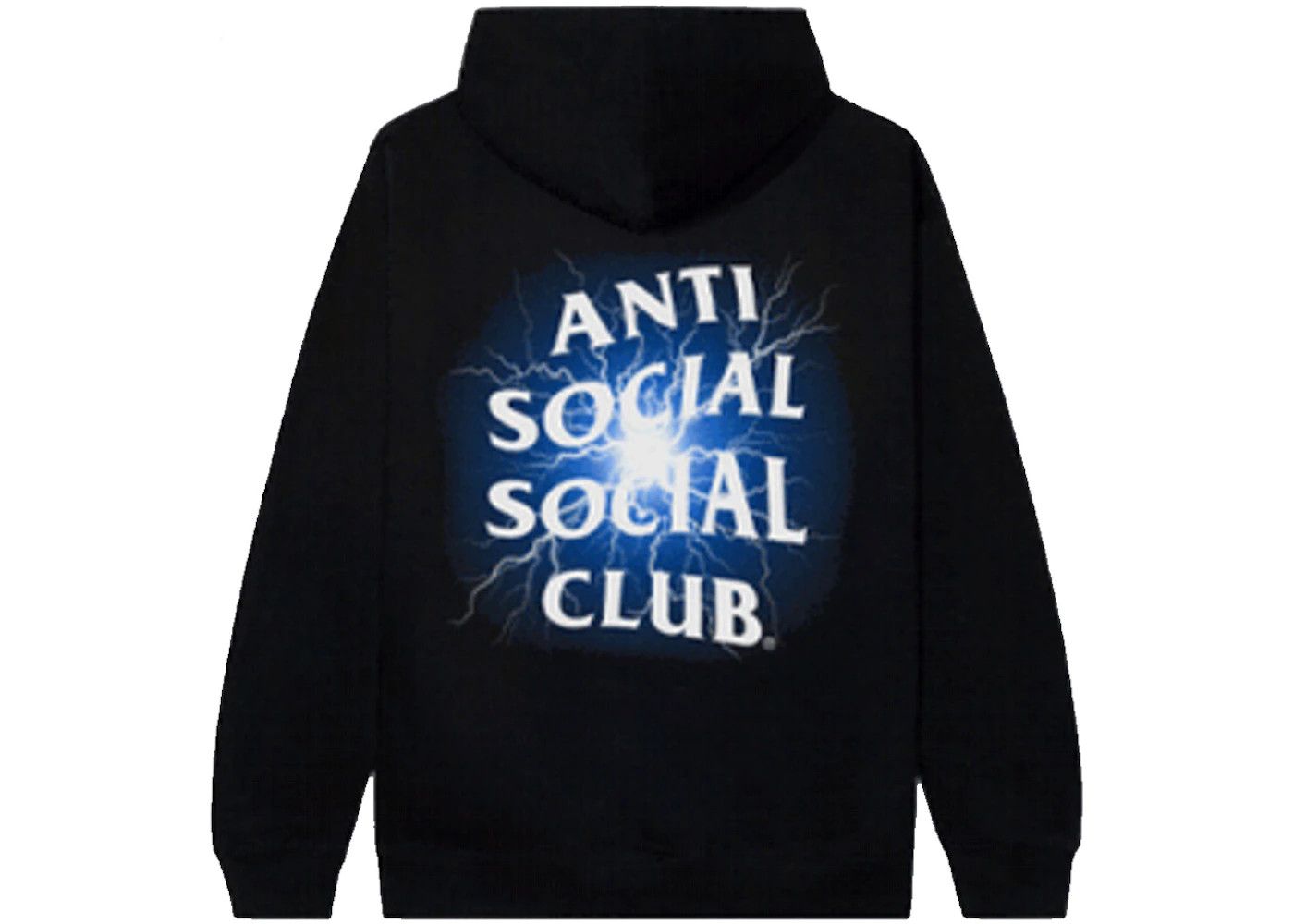 Anti Social Social Club Pain Glow Dark Black Hoodie ASSC New
