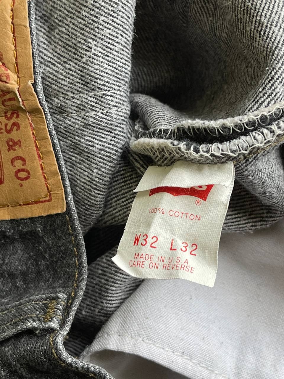 Levi's × Levi's Vintage Clothing × Vintage Vintage Levis 501 Red Tab Logo Jeans Washed Denim Pants Size US 32 / EU 48 - 8 Thumbnail