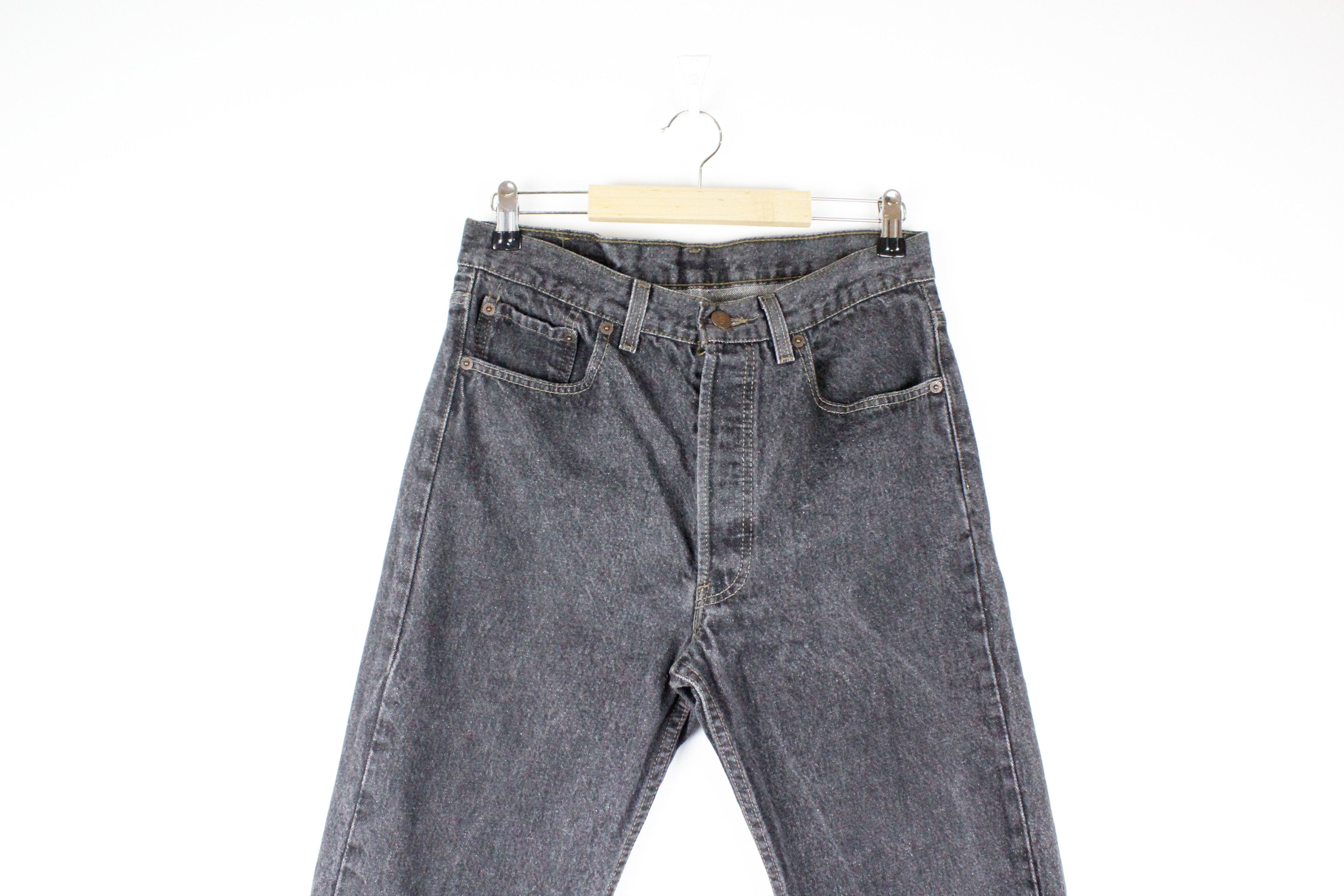 Levi's × Levi's Vintage Clothing × Vintage Vintage Levis 501 Red Tab Logo Jeans Washed Denim Pants Size US 32 / EU 48 - 3 Thumbnail