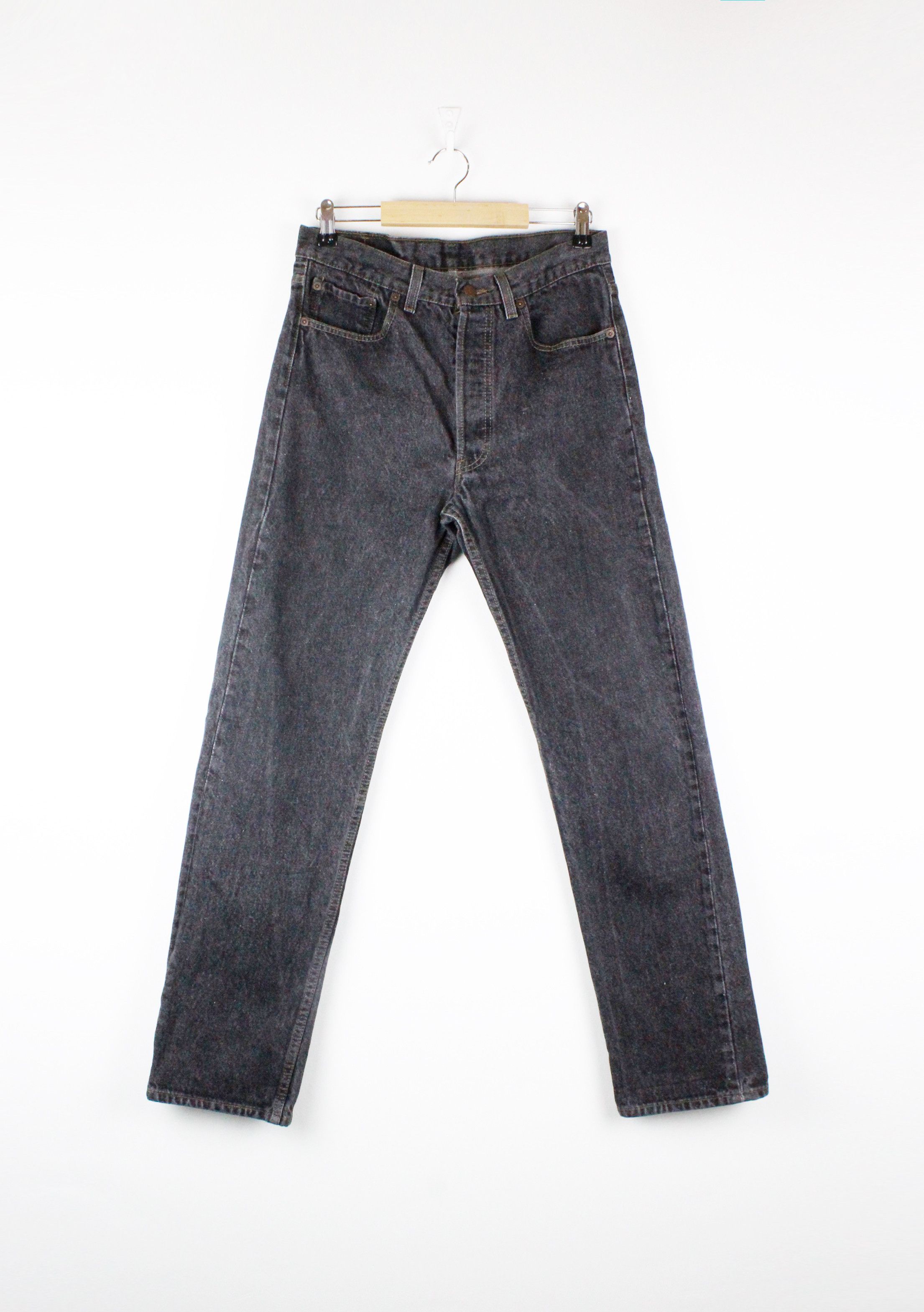Levi's × Levi's Vintage Clothing × Vintage Vintage Levis 501 Red Tab Logo Jeans Washed Denim Pants Size US 32 / EU 48 - 2 Thumbnail