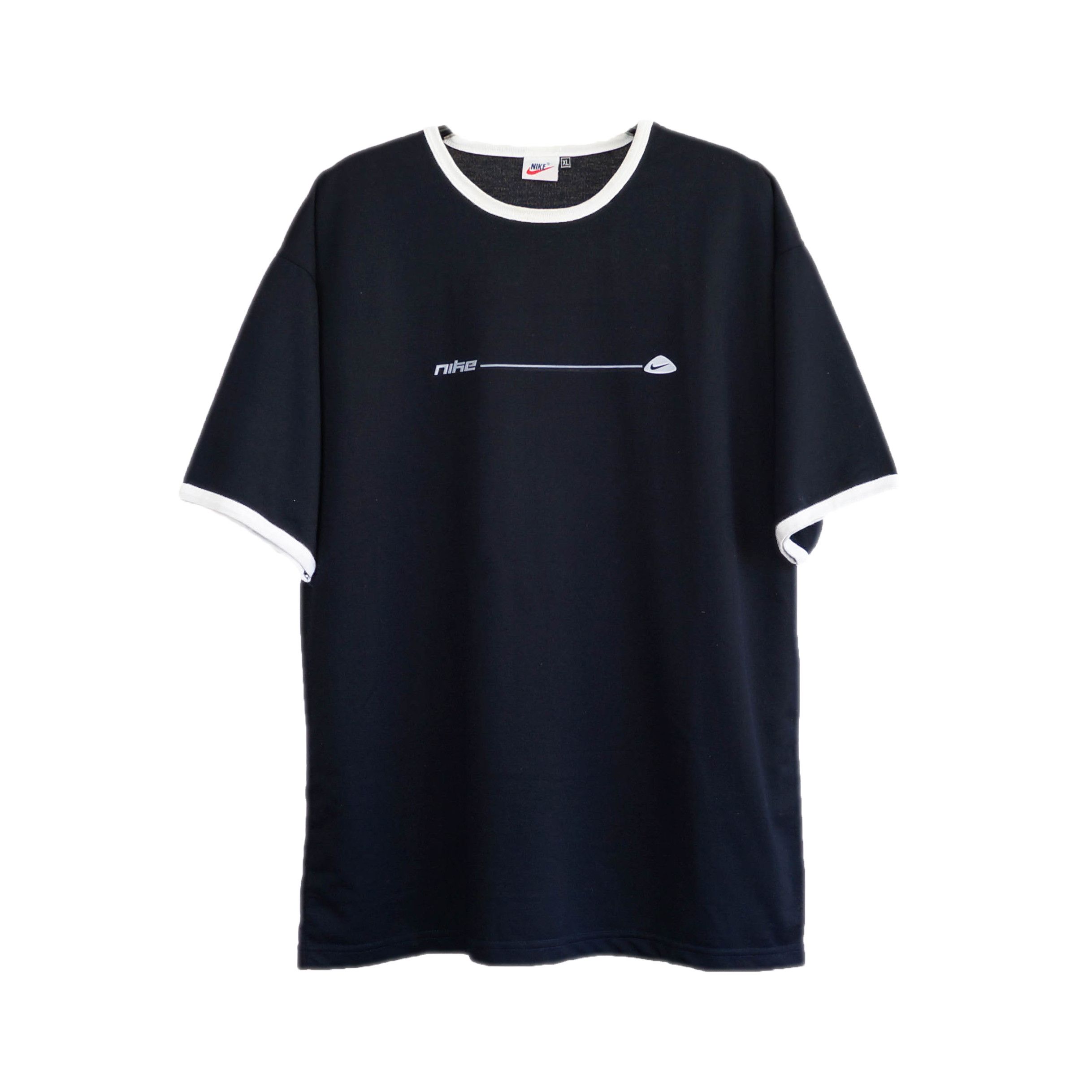 Nike × Vintage Vintage Nike T-Shirt Blue Big Logo 90s Size US XL / EU 56 / 4 - 1 Thumbnail