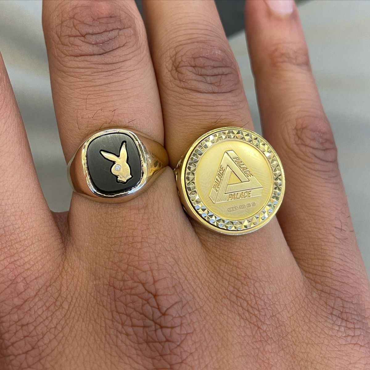 Palace 2017 Palace Skateboards Solid G 9K Gold Sovereign Ring 