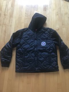 Supreme quilted liner hot sale hooded jacket