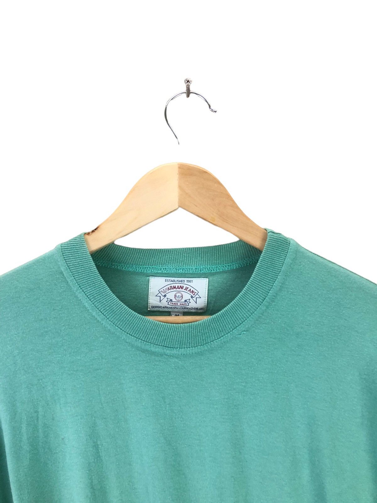 Vintage ARMANI JEANS Small Logo Embroidery Tshirt