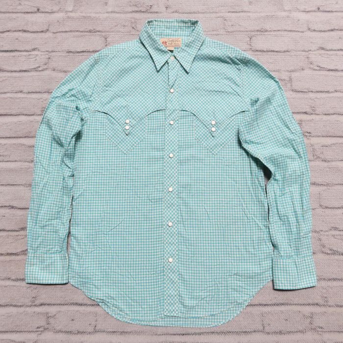 RRL Ralph Lauren Women's Western Denim Shirt, Pearl Snaps SZ 1