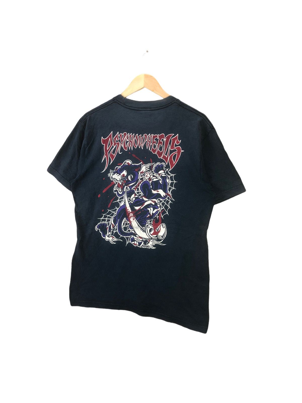 Vintage Vintage PSYCHO WHEEL Tshirt Size US L / EU 52-54 / 3 - 4 Thumbnail