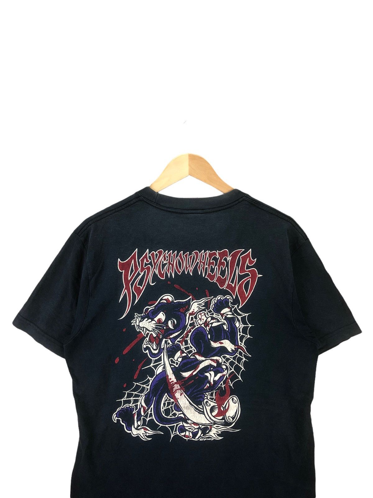 Vintage Vintage PSYCHO WHEEL Tshirt Size US L / EU 52-54 / 3 - 2 Thumbnail