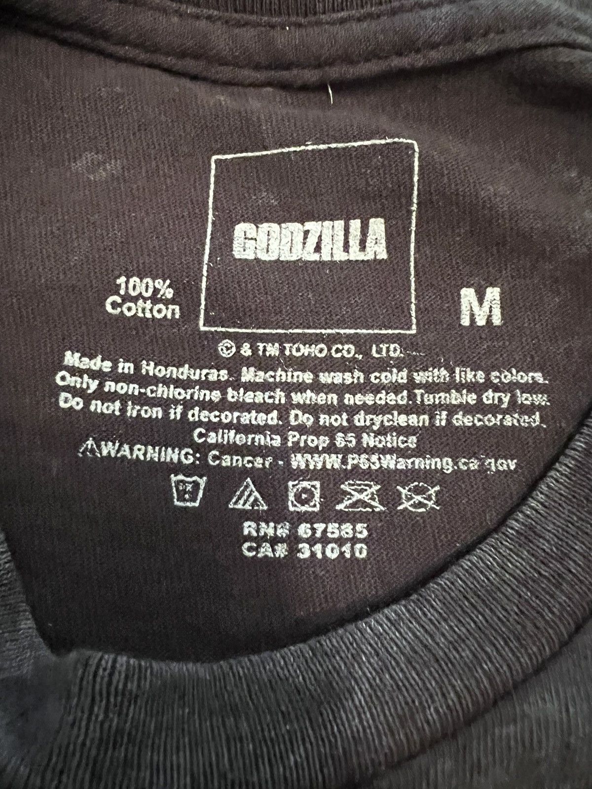Japanese Brand × Vintage Deadstock Godzilla Moster Japanese Movie Kanji Tee Size US M / EU 48-50 / 2 - 3 Thumbnail