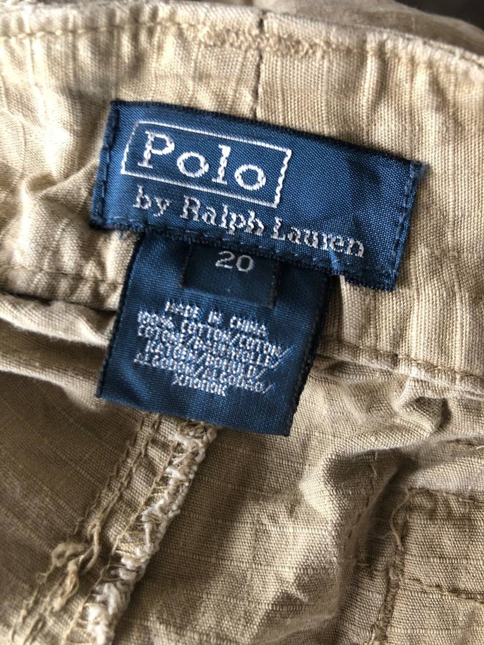 Polo Ralph Lauren POLO by Ralph Lauren Beige Cargo Trousers Pockets Pant Size US 30 / EU 46 - 7 Thumbnail
