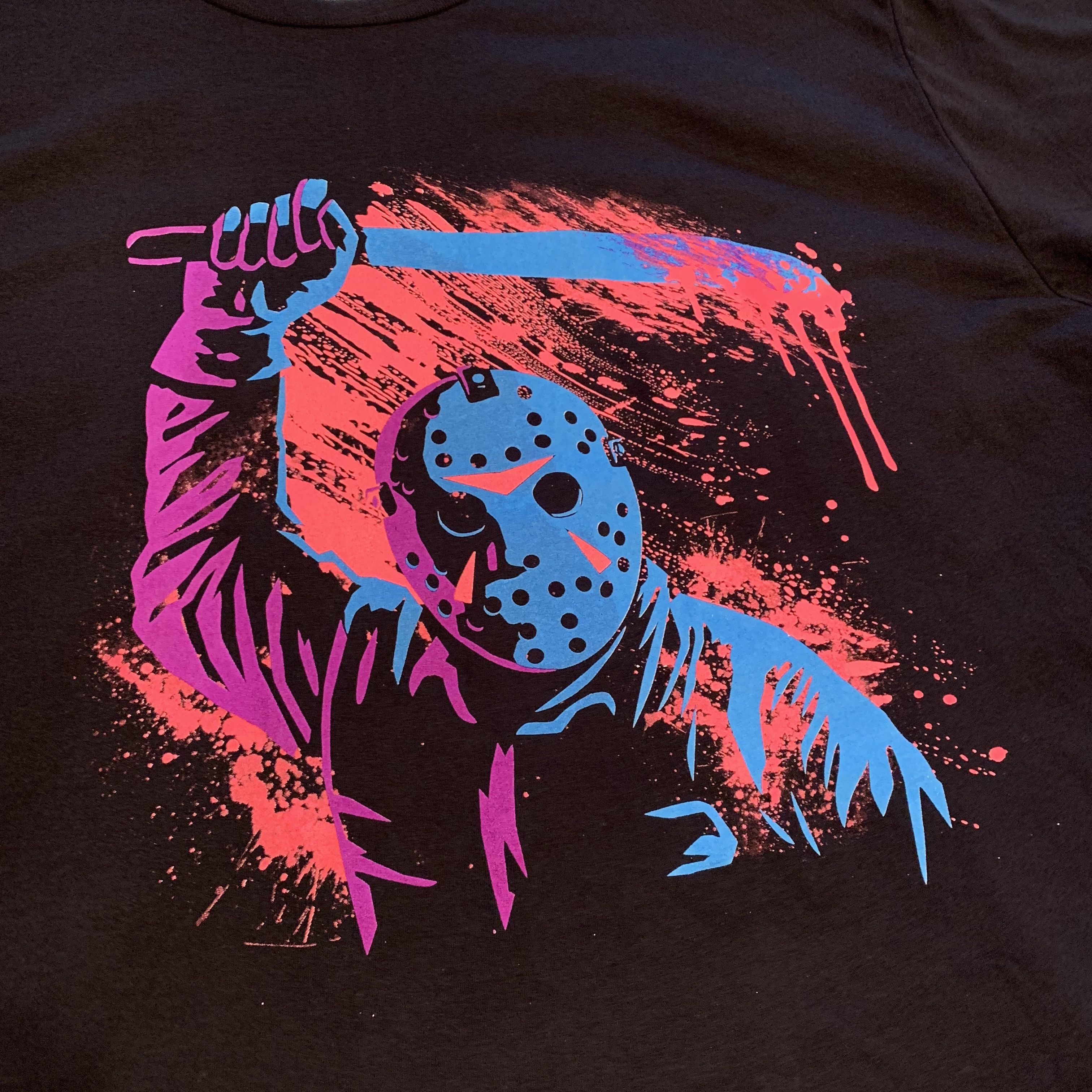 Vintage Deadstock Friday the 13th Machete Tee Size US XXL / EU 58 / 5 - 2 Thumbnail