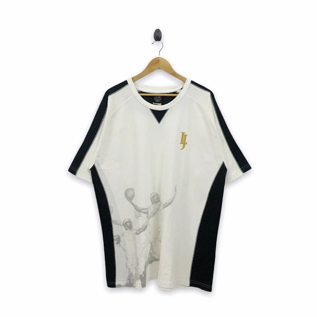 NBA Rare LeBron James Spellout Embroidery Big Printed Tee Size US XL / EU 56 / 4 - 2 Thumbnail