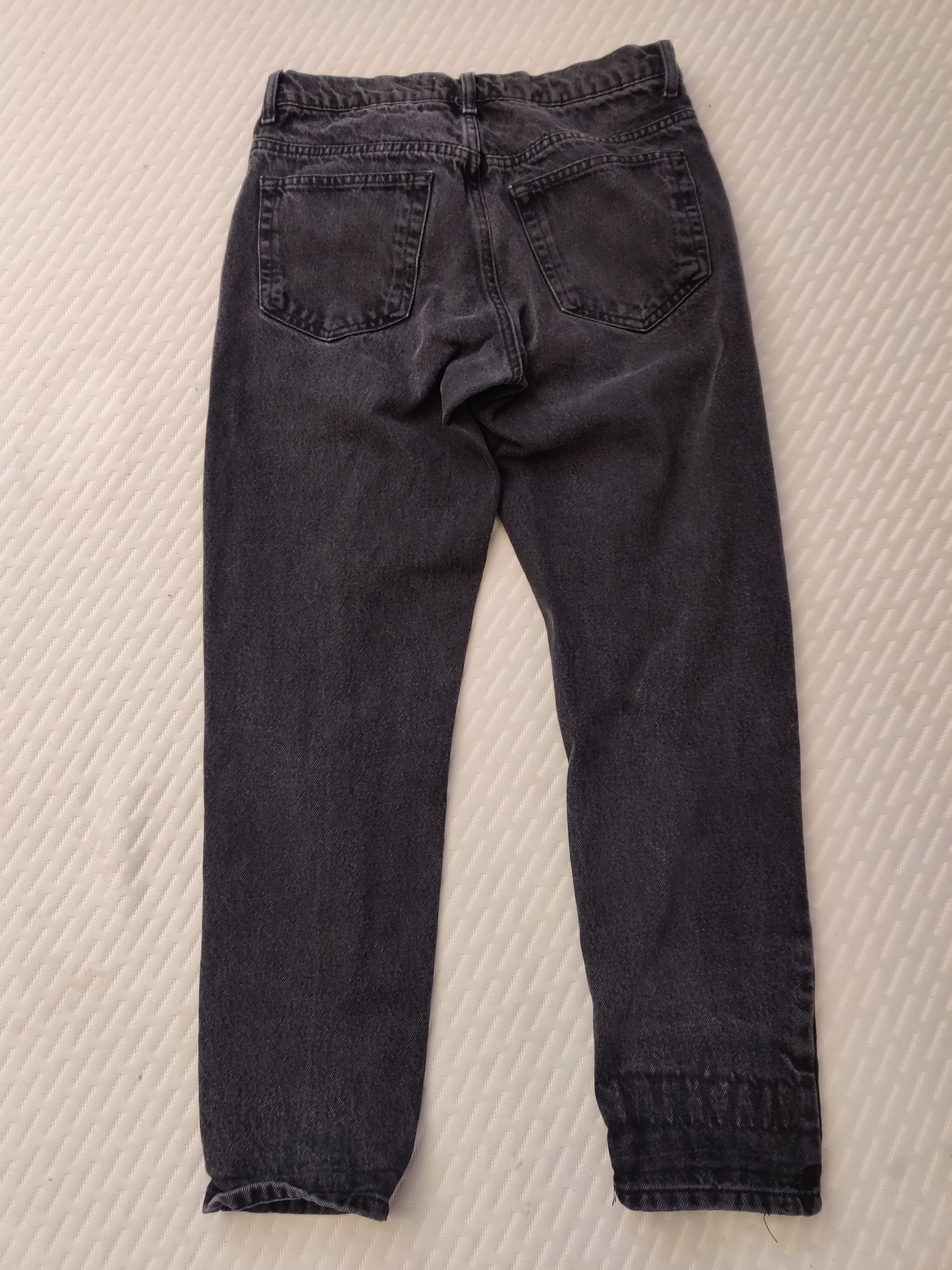 Zara Zara black wash cropped denim pants Size US 30 / EU 46 - 2 Thumbnail